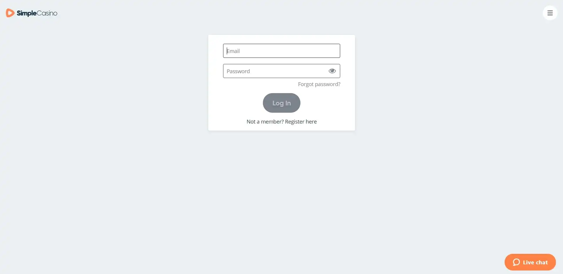 Simple Casino JP Login