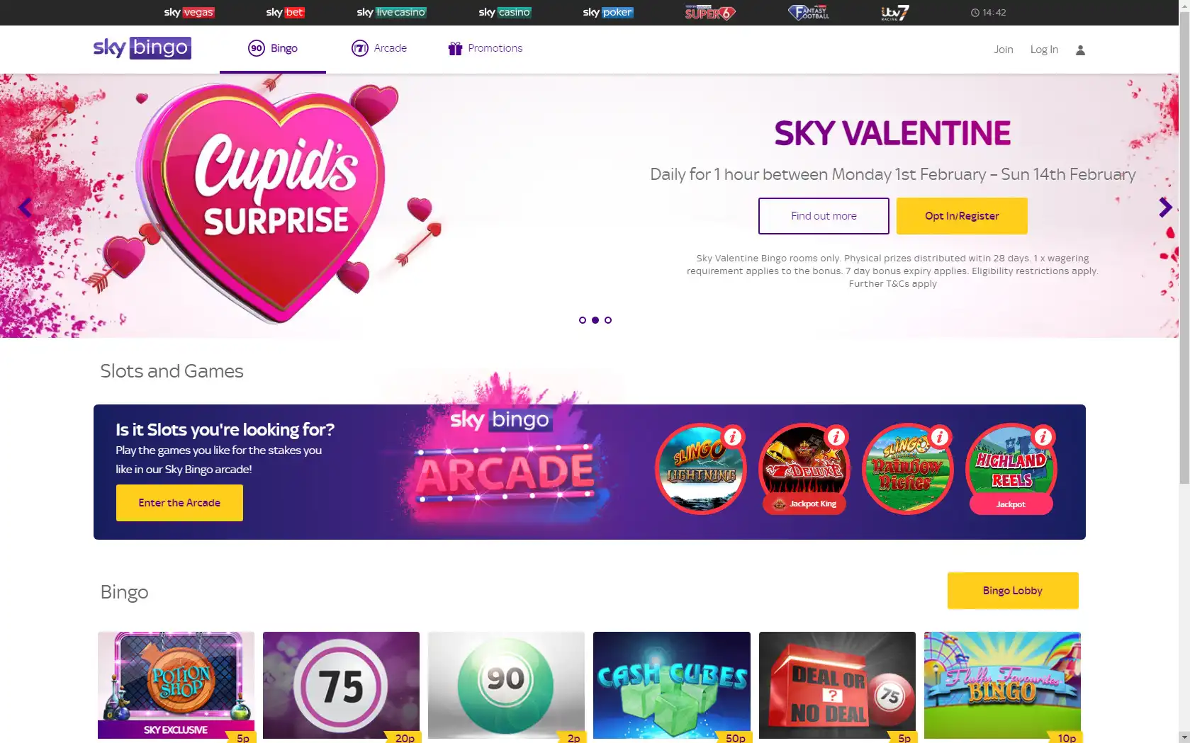 Sky Bingo Casino Review