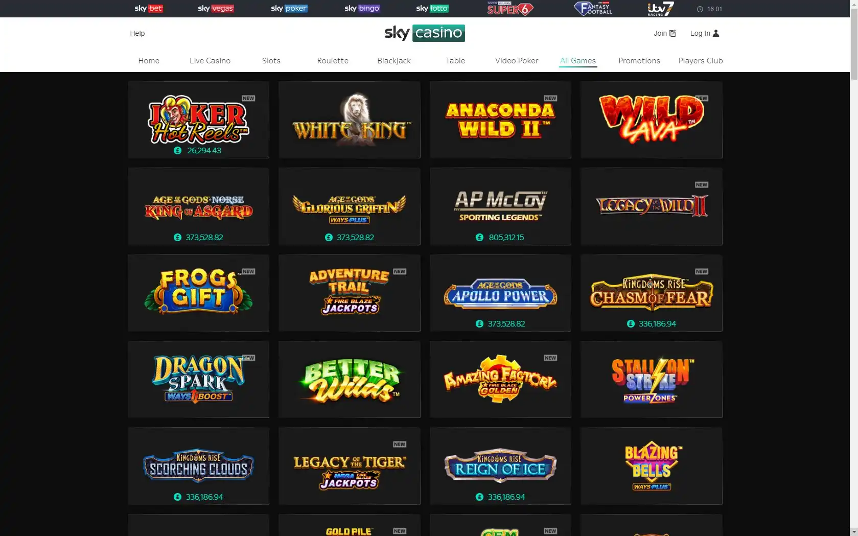 Sky Casino Games