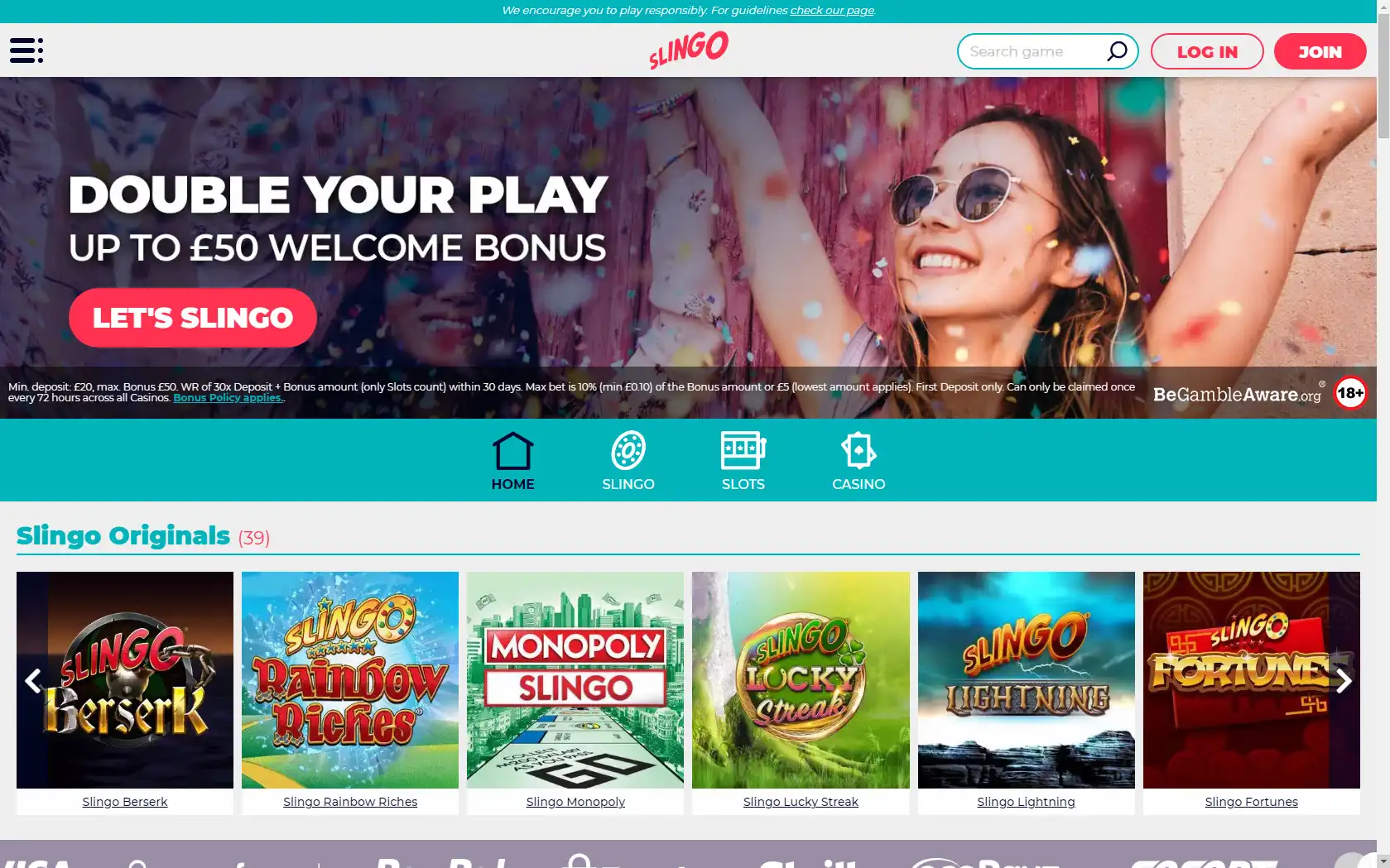 Slingo Casino Review