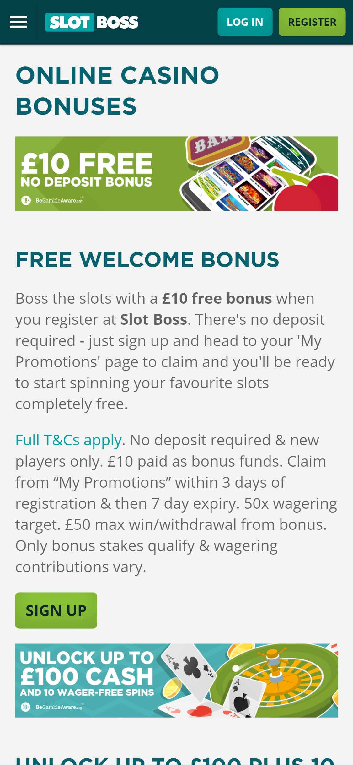 Slot Boss Casino Mobile No Deposit Bonus Review