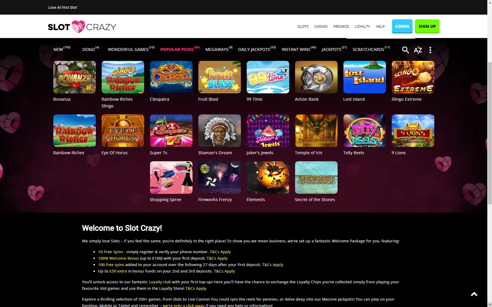 Slot Crazy Casino Games