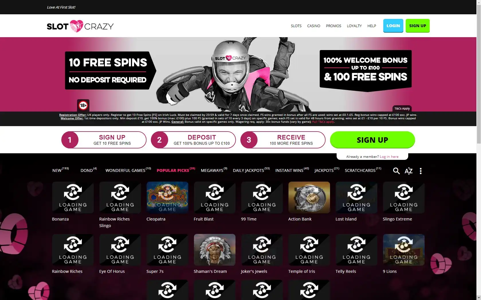Slot Crazy Casino Review