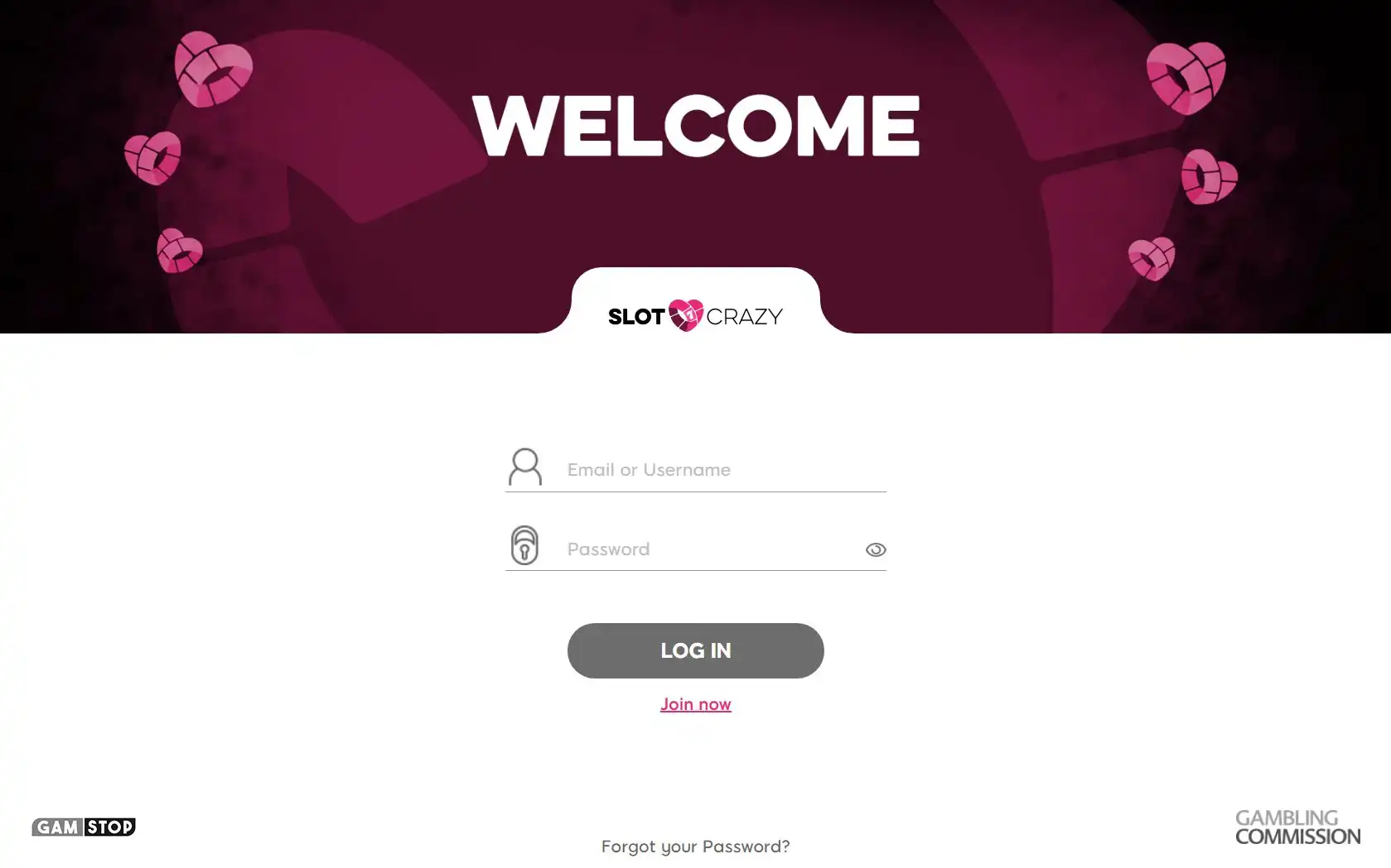 Slot Crazy Casino Login
