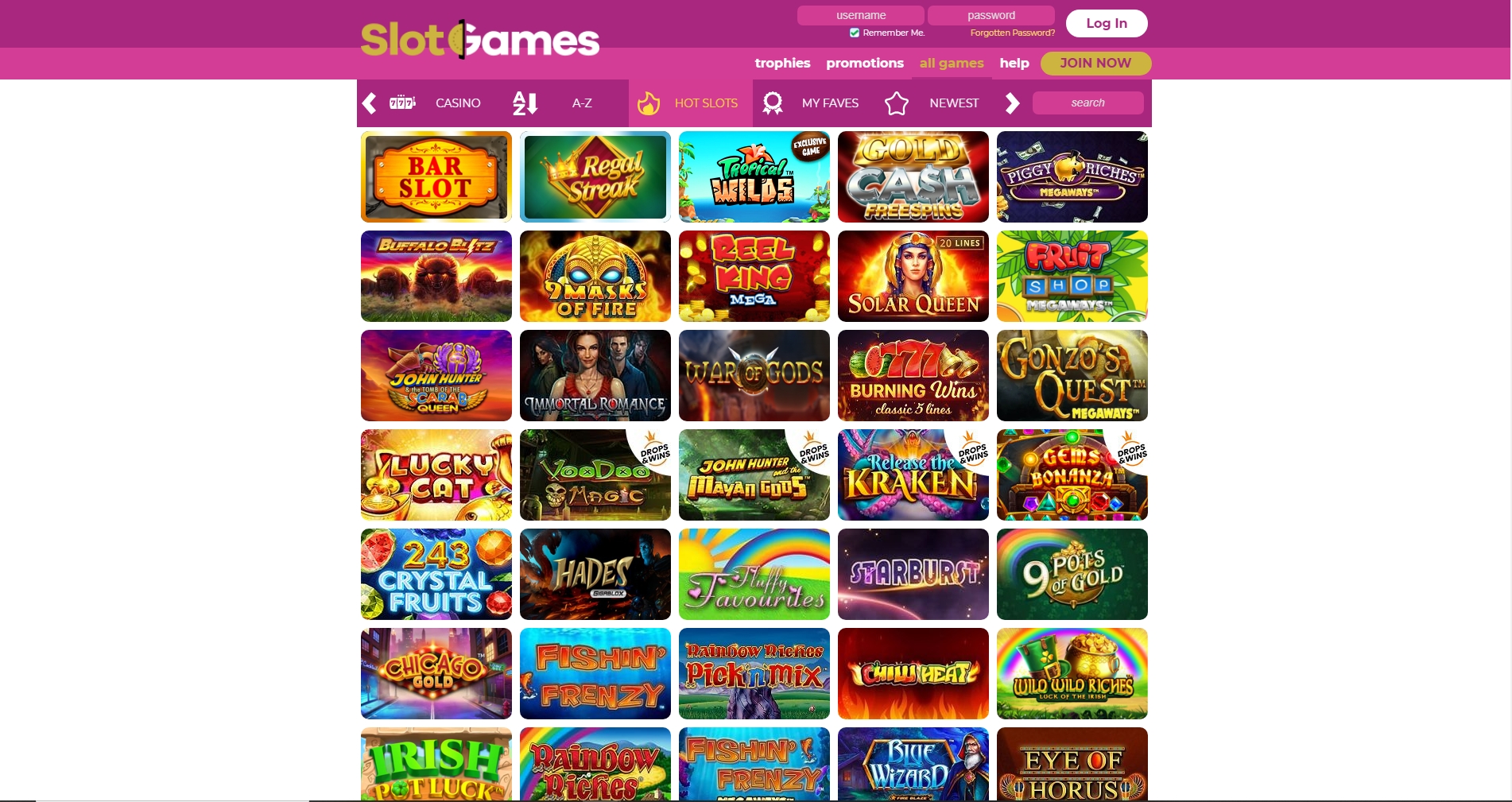 Slot Games Casino Games