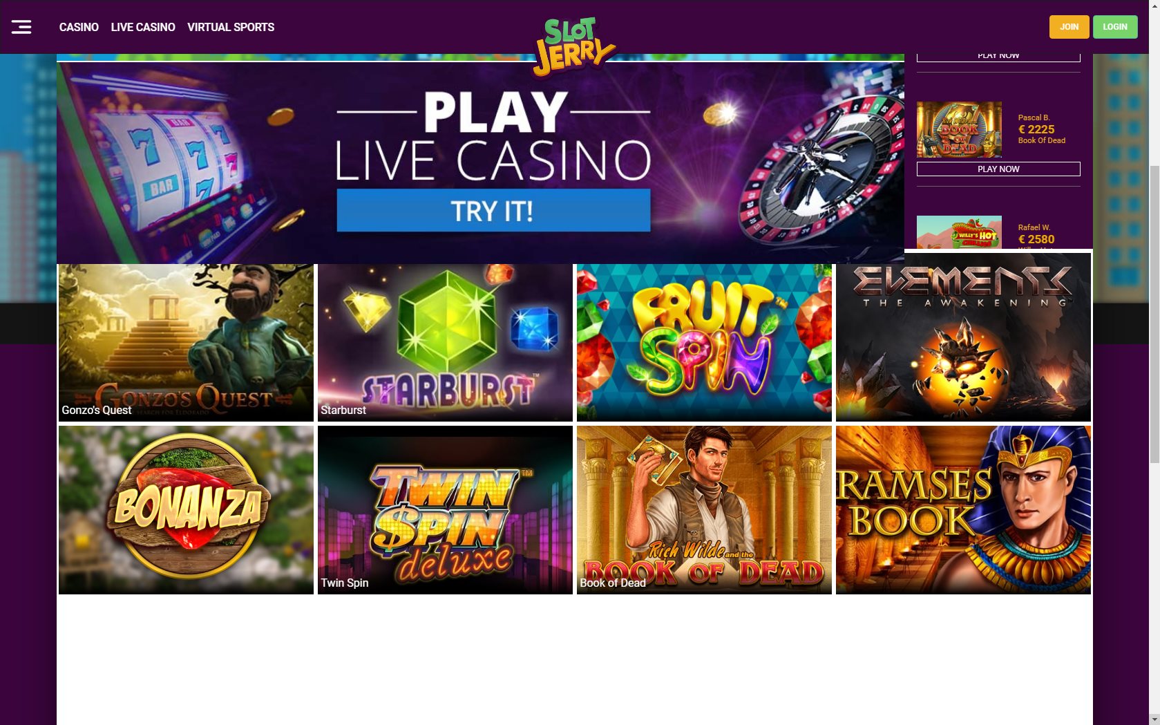 Slotjerry Casino Games