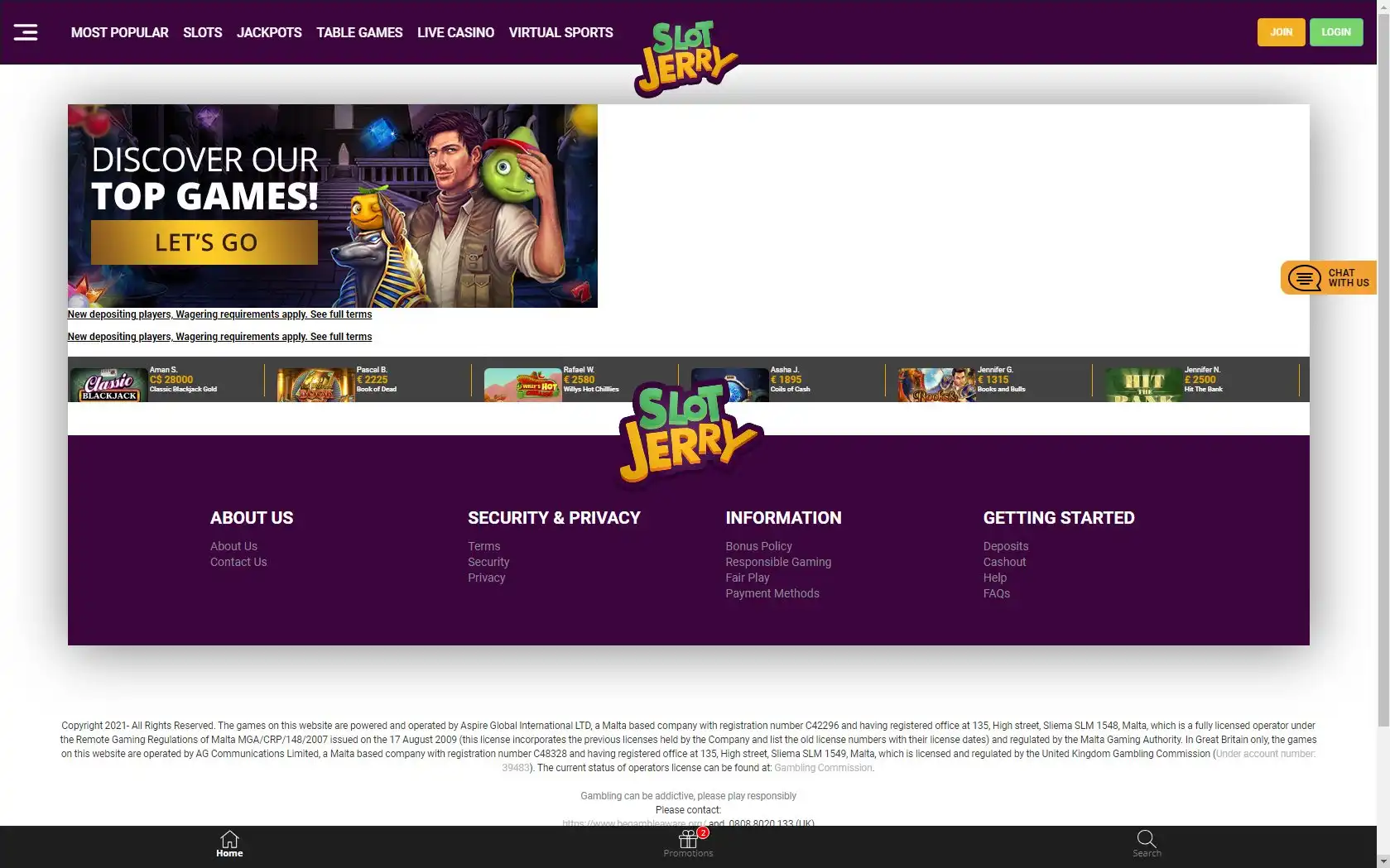 Slotjerry Casino Review