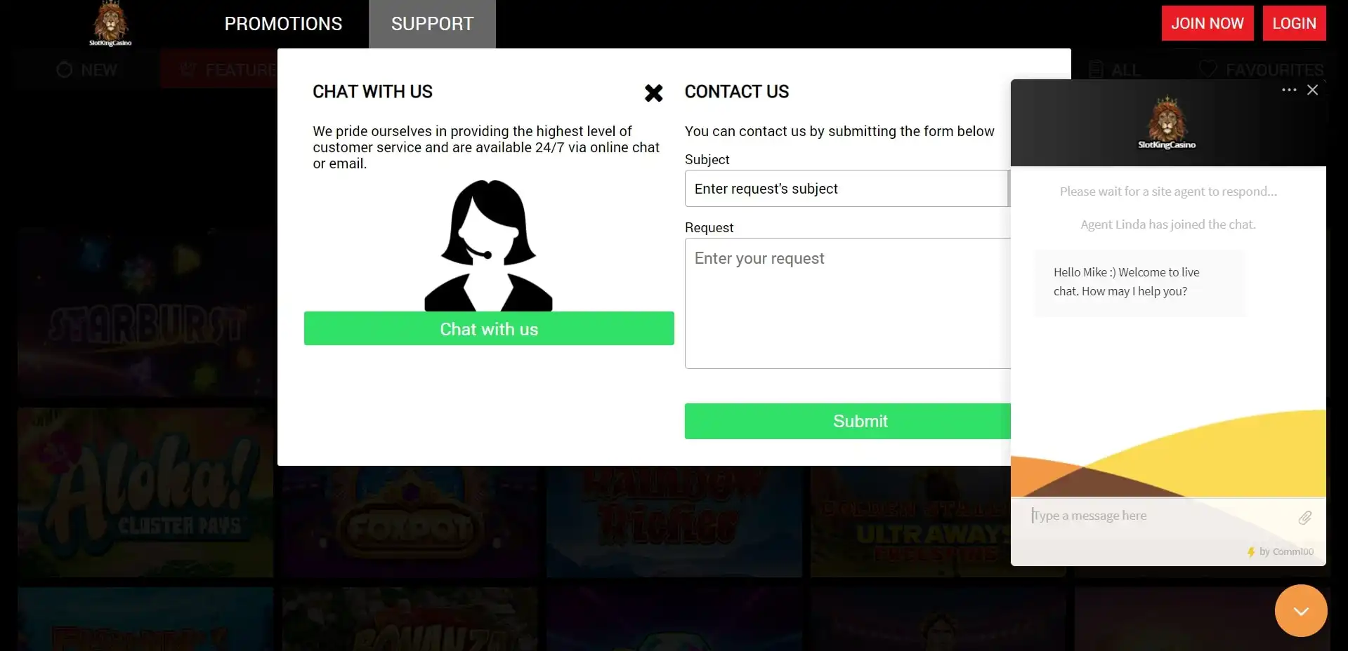 SlotKing Casino Support
