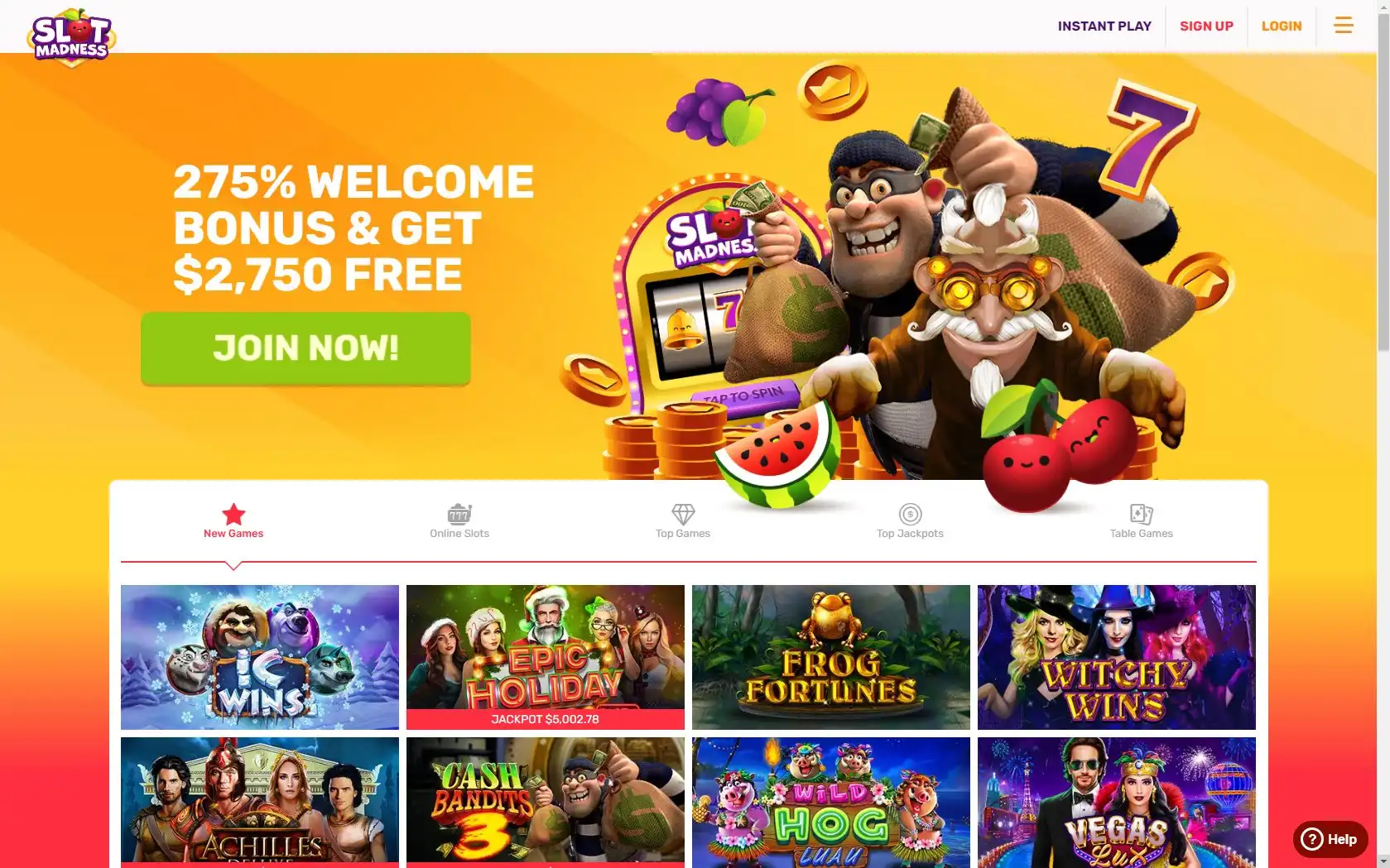 Slot Madness Casino Review
