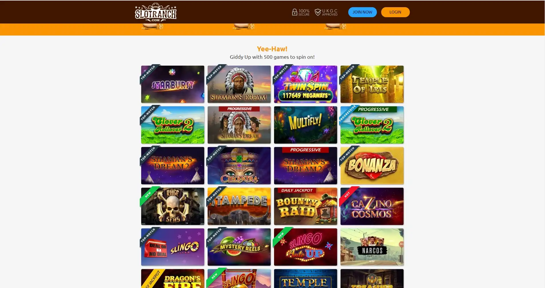 Slot Ranch Casino Games