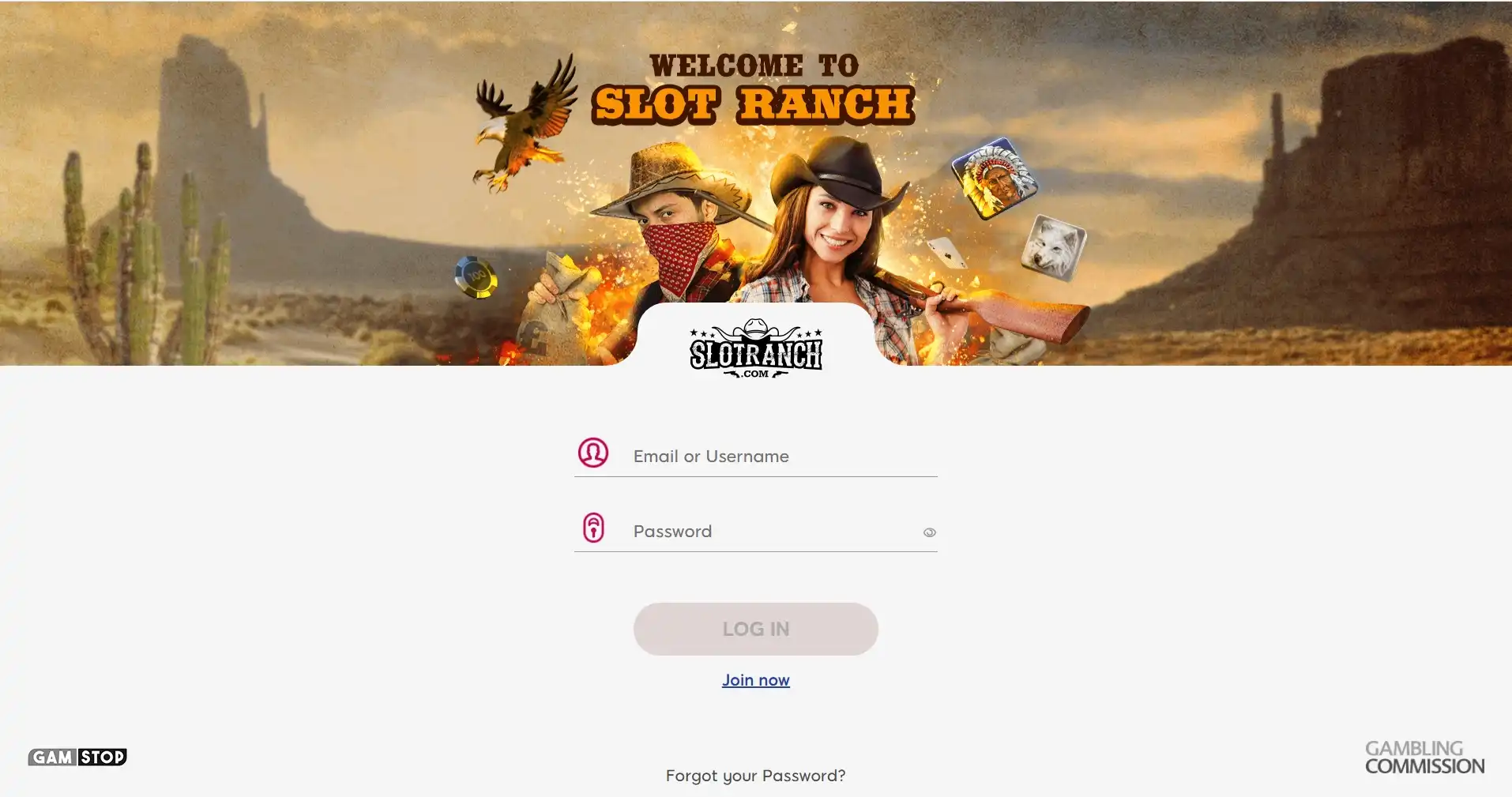 Slot Ranch Casino Login