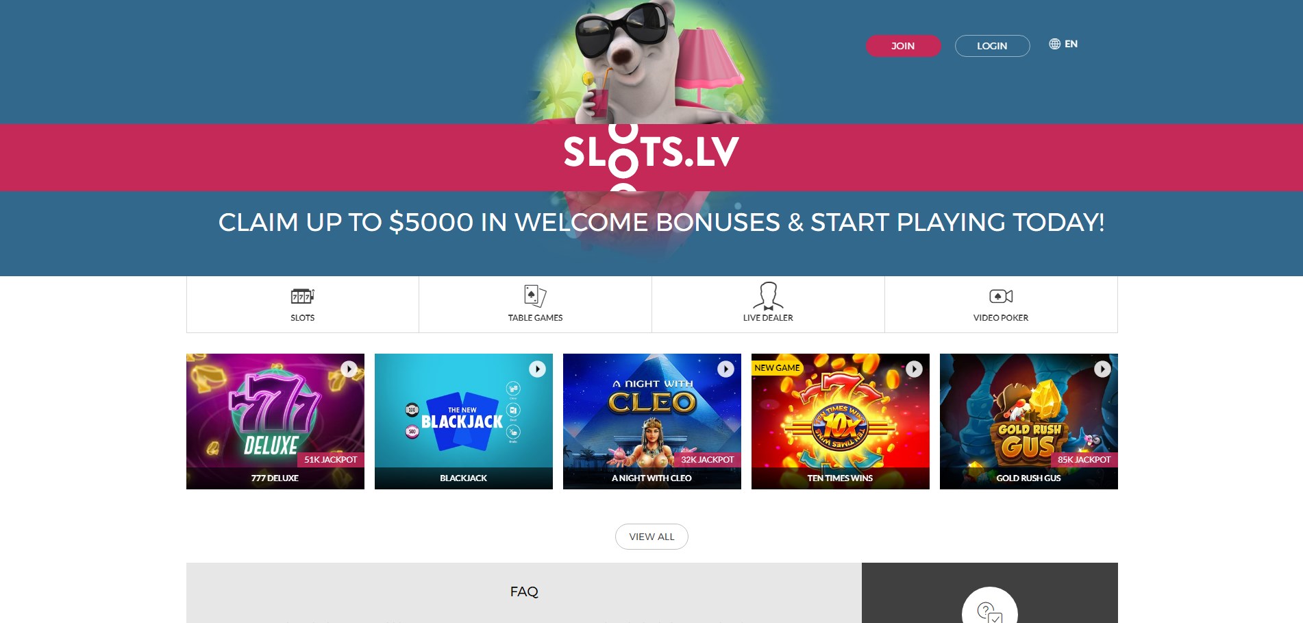 Slots.lv Casino Review