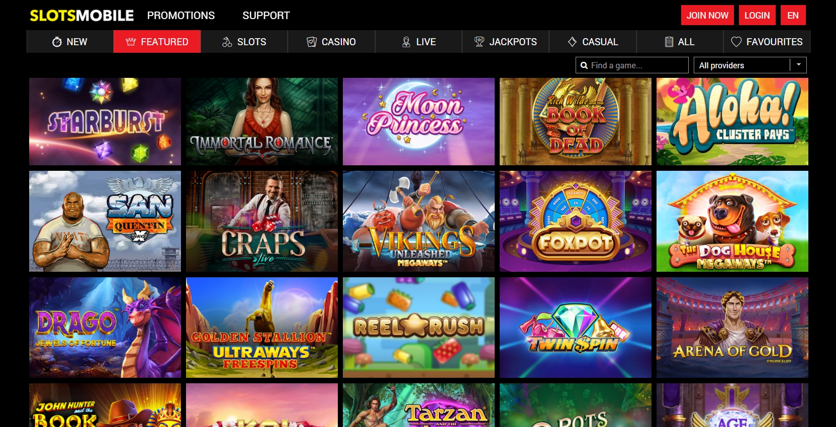 Slots Mobile Casino Games