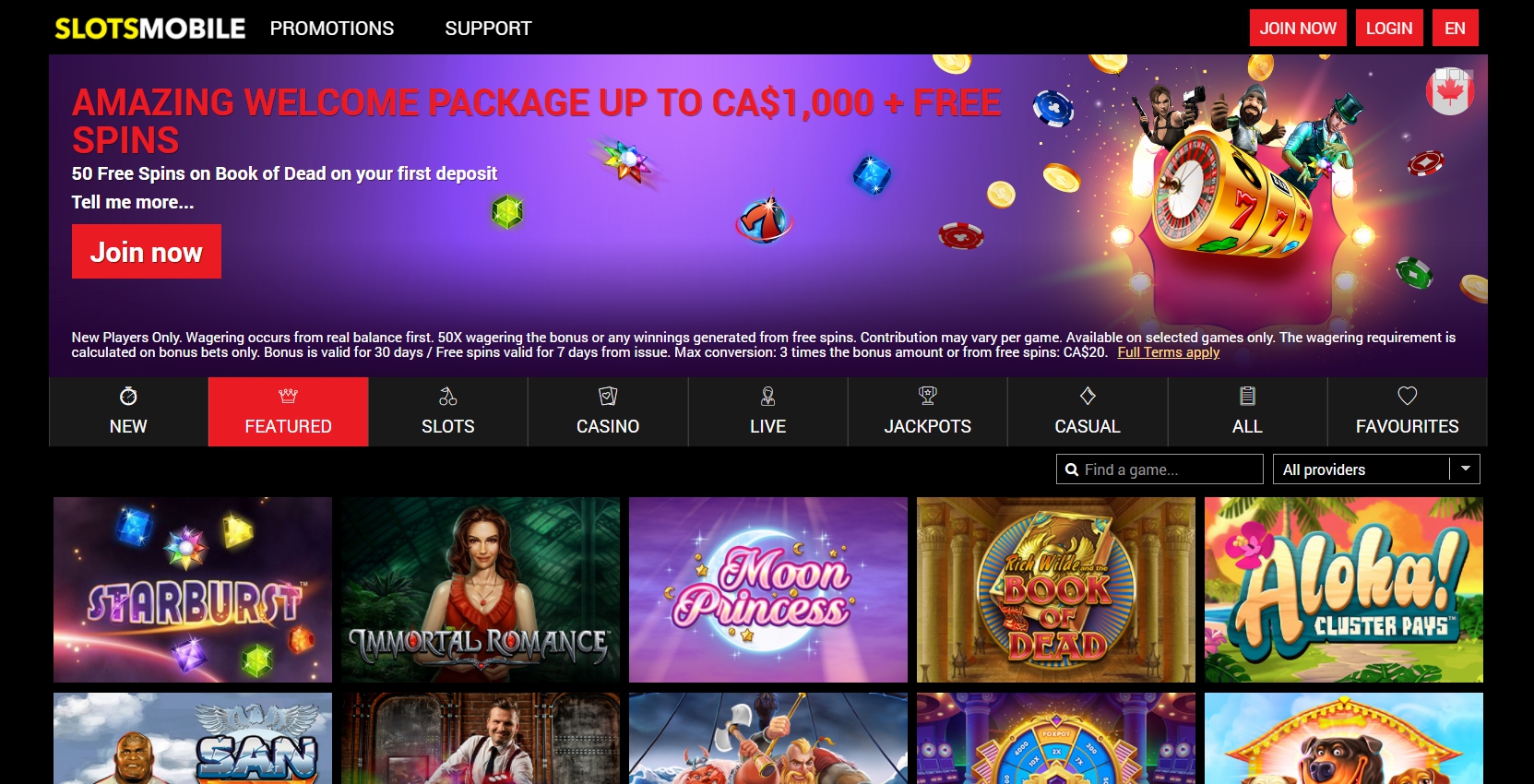 Slots Mobile Casino Review