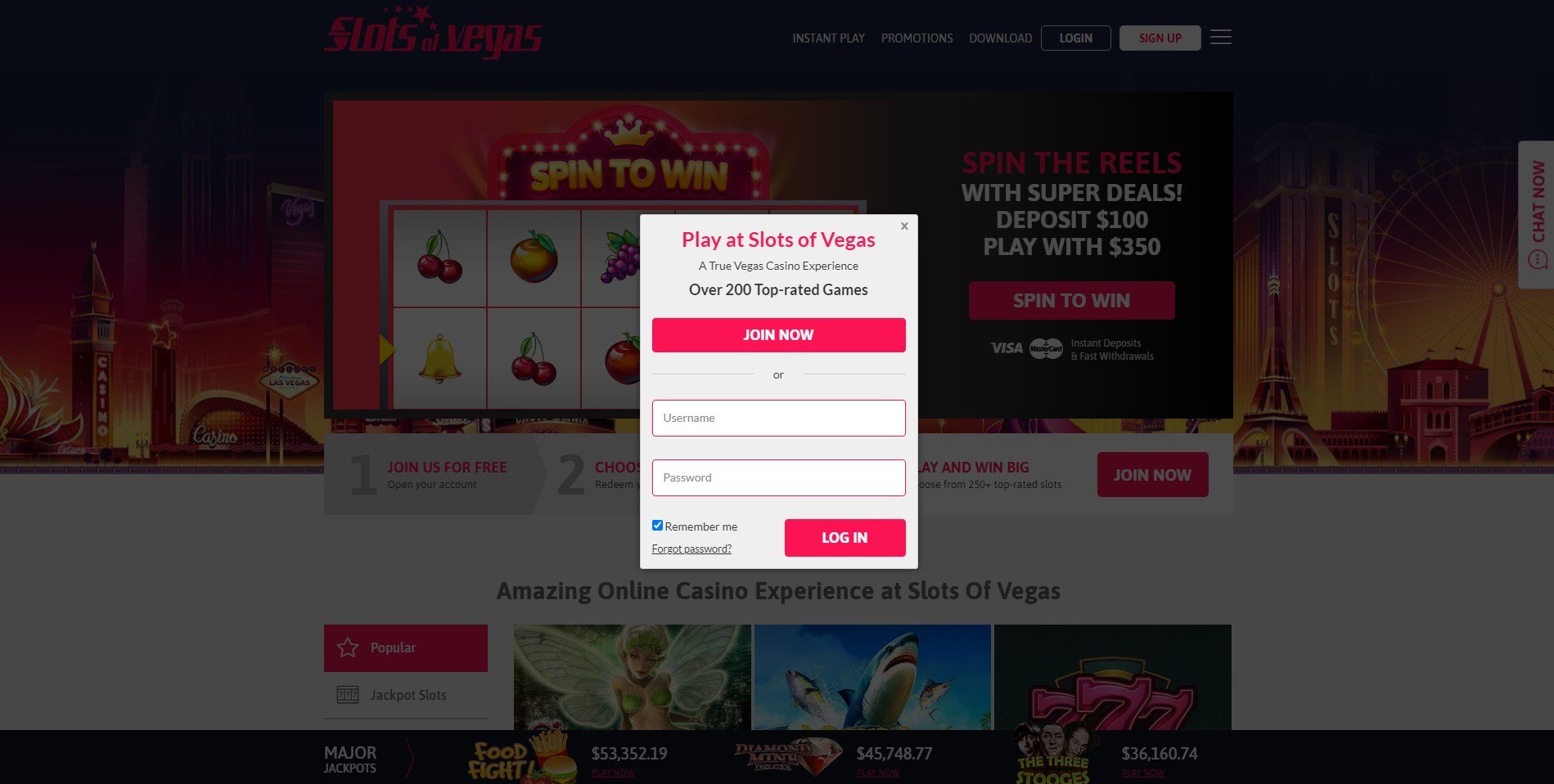 Slots of Vegas Casino Login