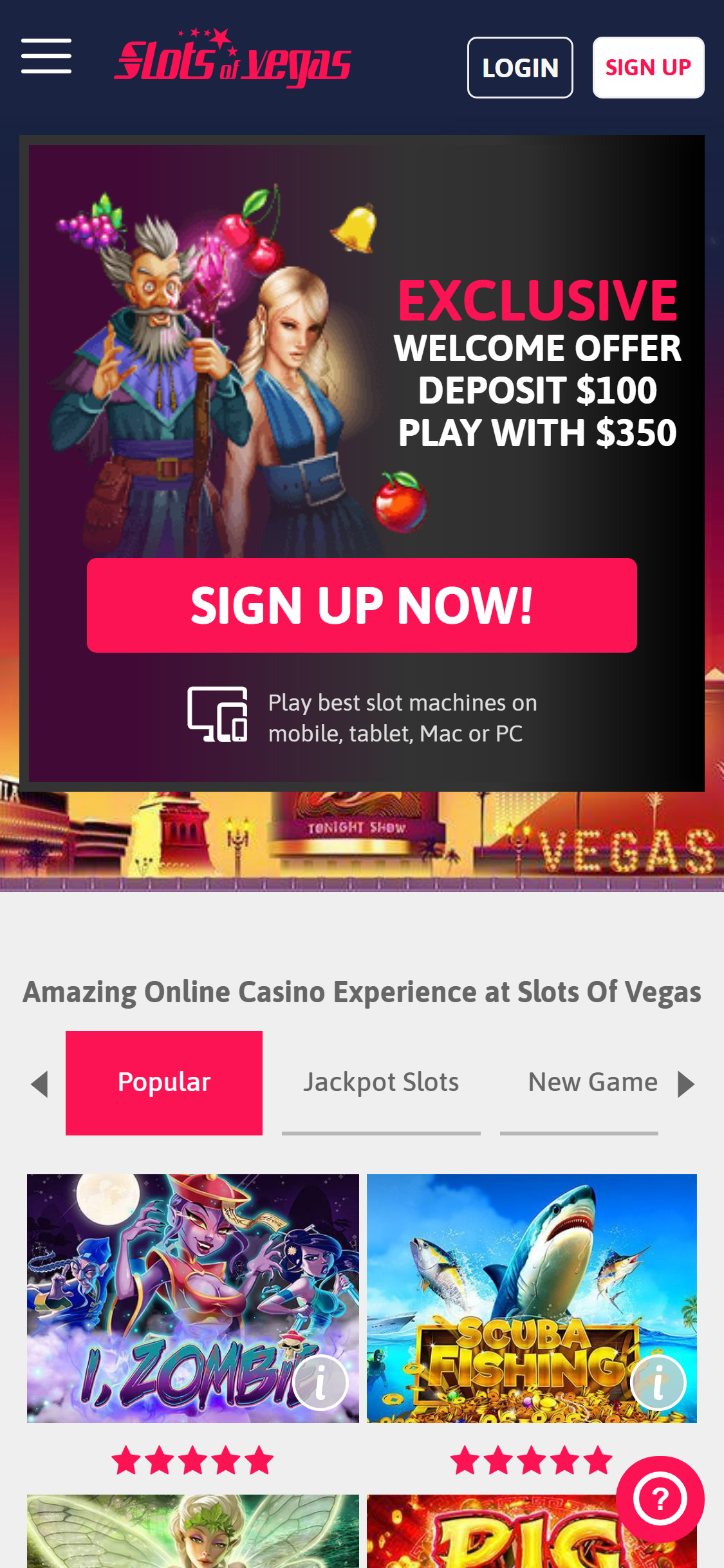 Slots of Vegas Casino Review - No Deposit bonus ($25 Free Chips)”/><span style=