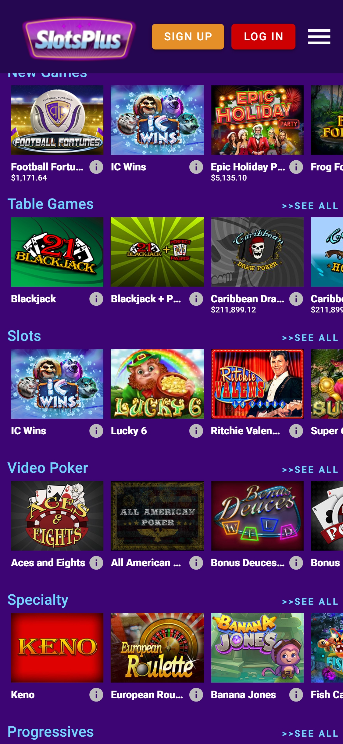 Slots Plus Casino Mobile Games Review