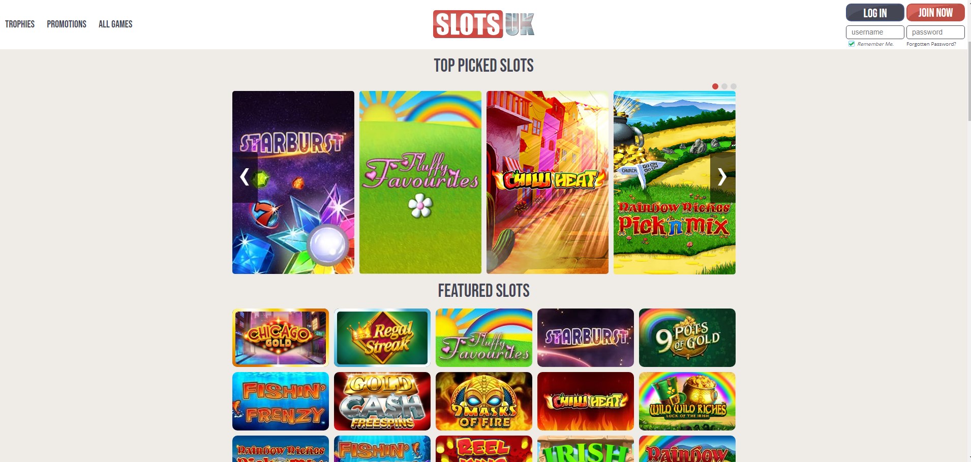 Slots UK Casino Games