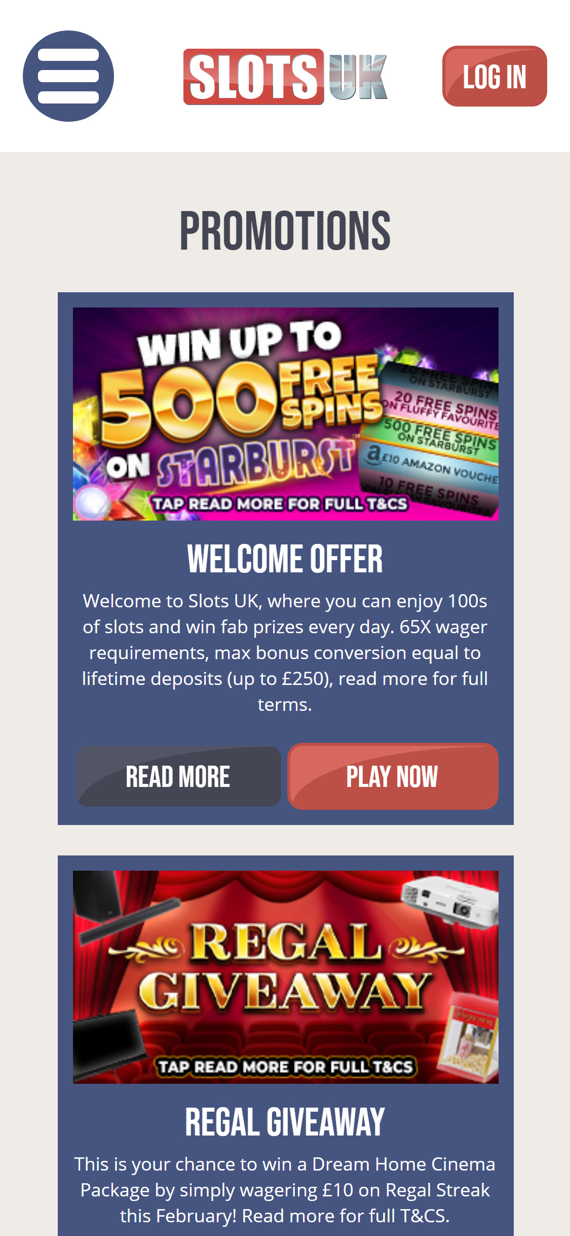 Slots UK Casino Mobile No Deposit Bonus Review