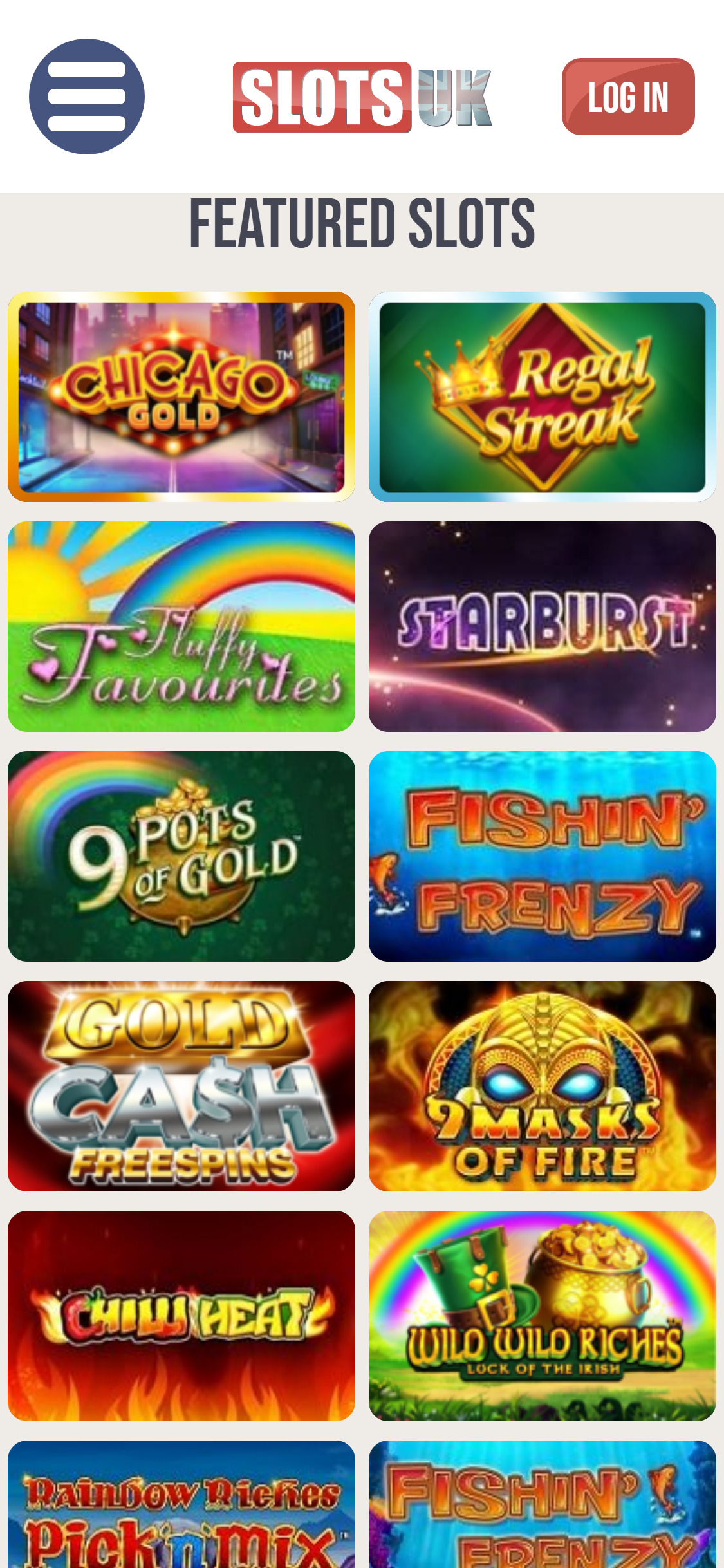 Slots UK Casino Mobile Games Review