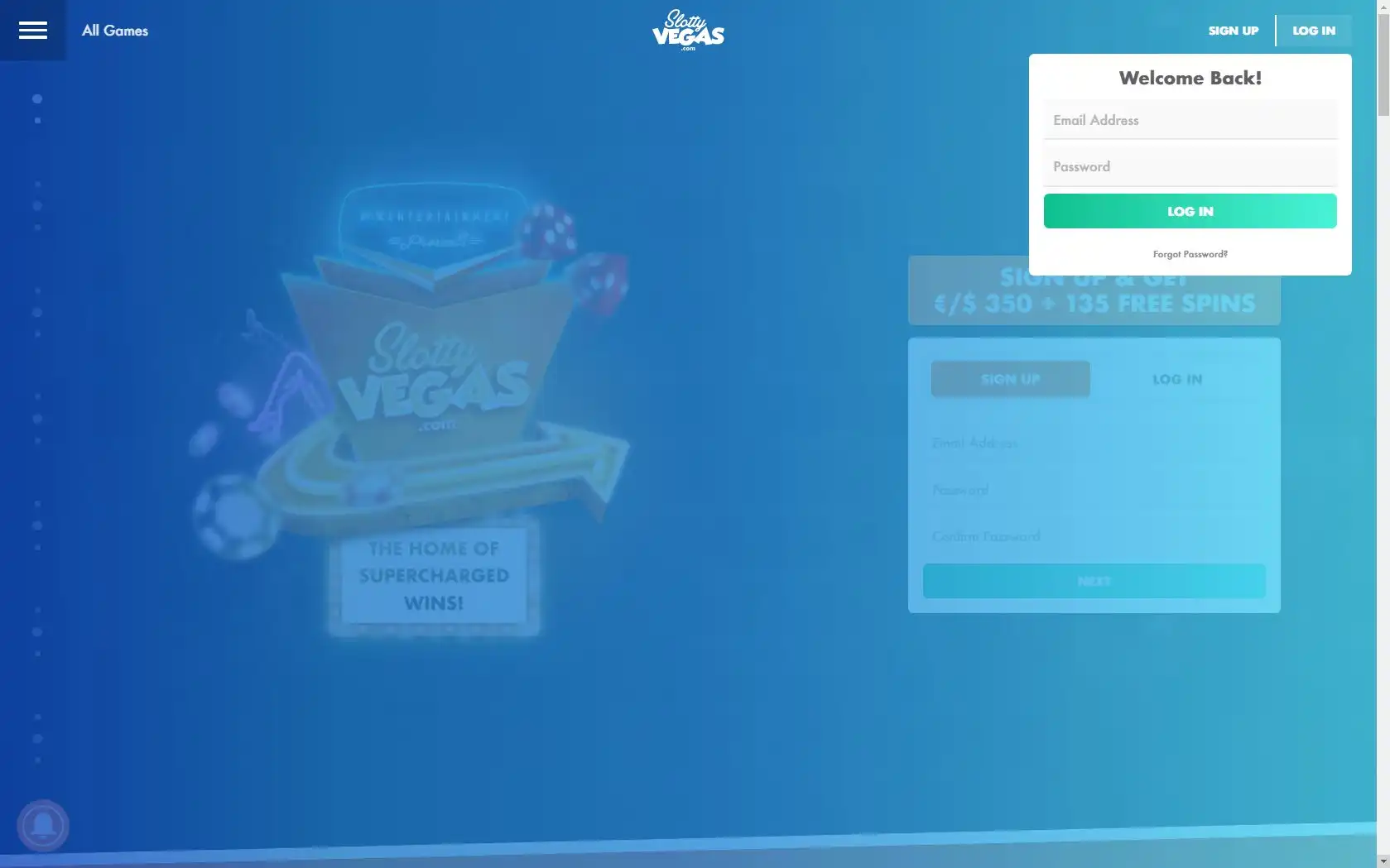 Slotty Vegas Casino Login