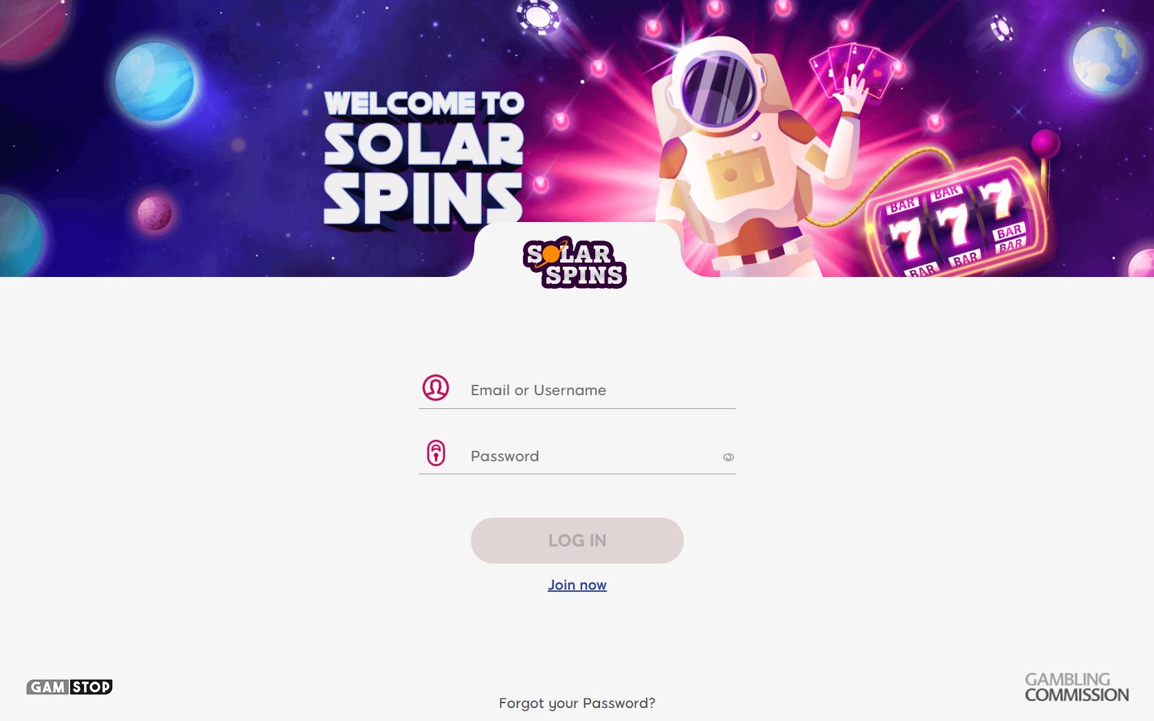 Solar Spins Casino Login