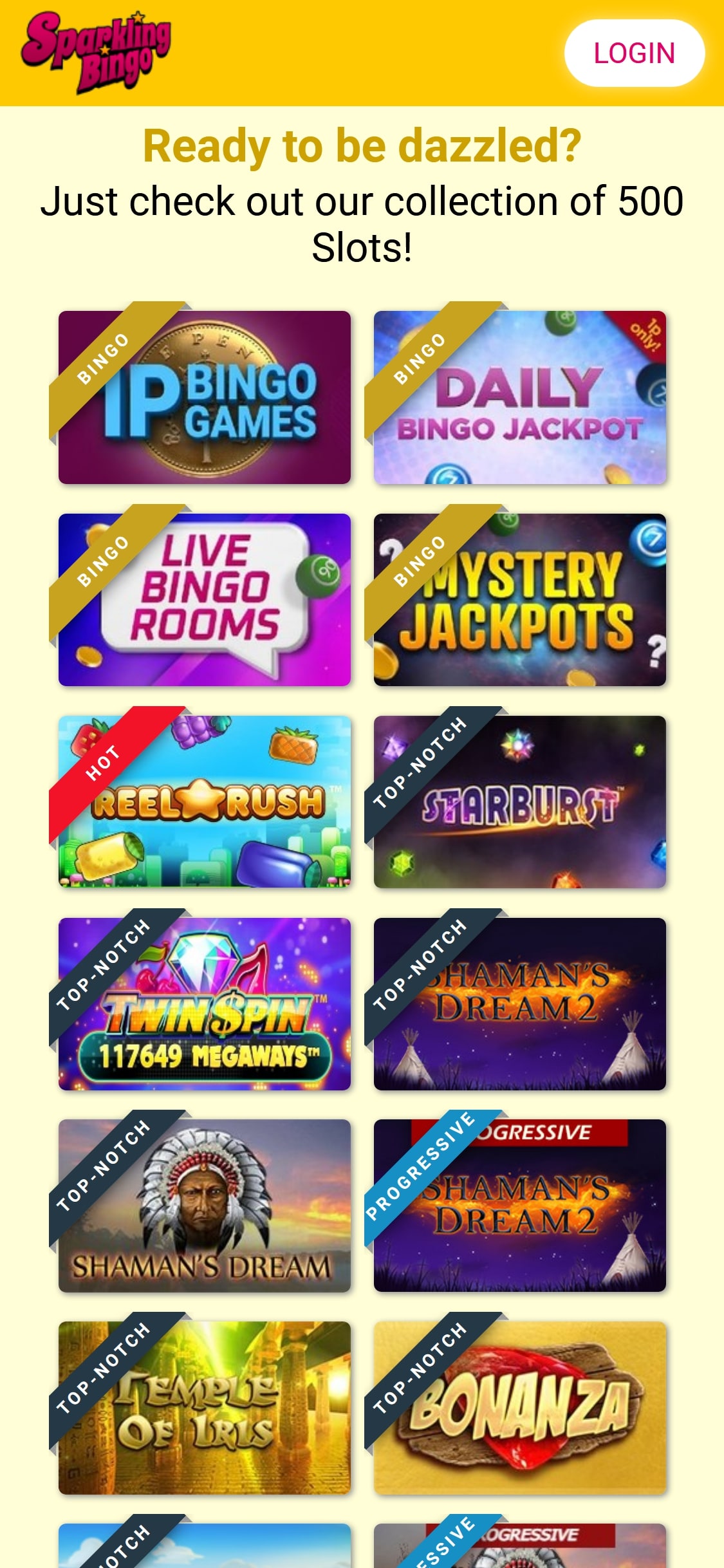 Sparkling Bingo Casino Mobile Games Review