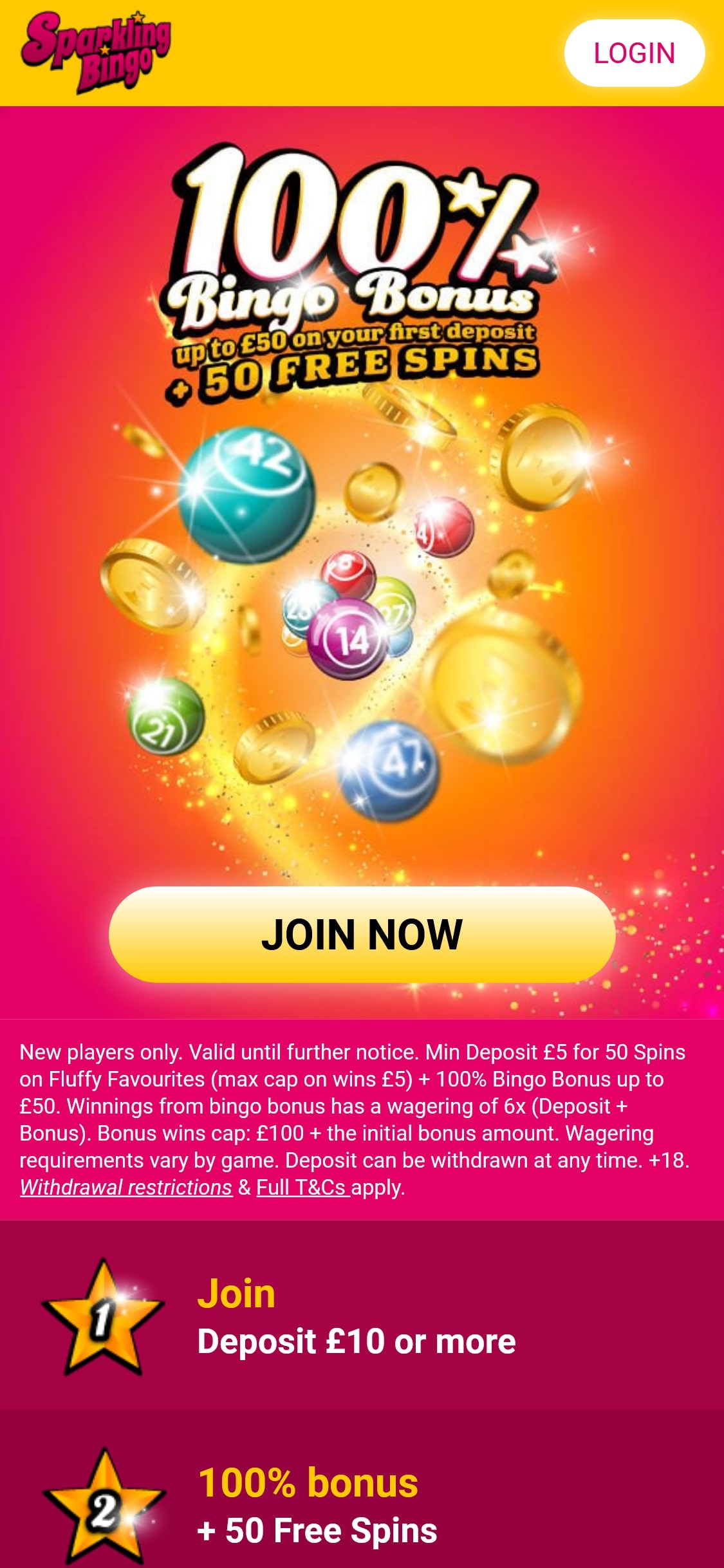 Sparkling Bingo Casino Mobile Review