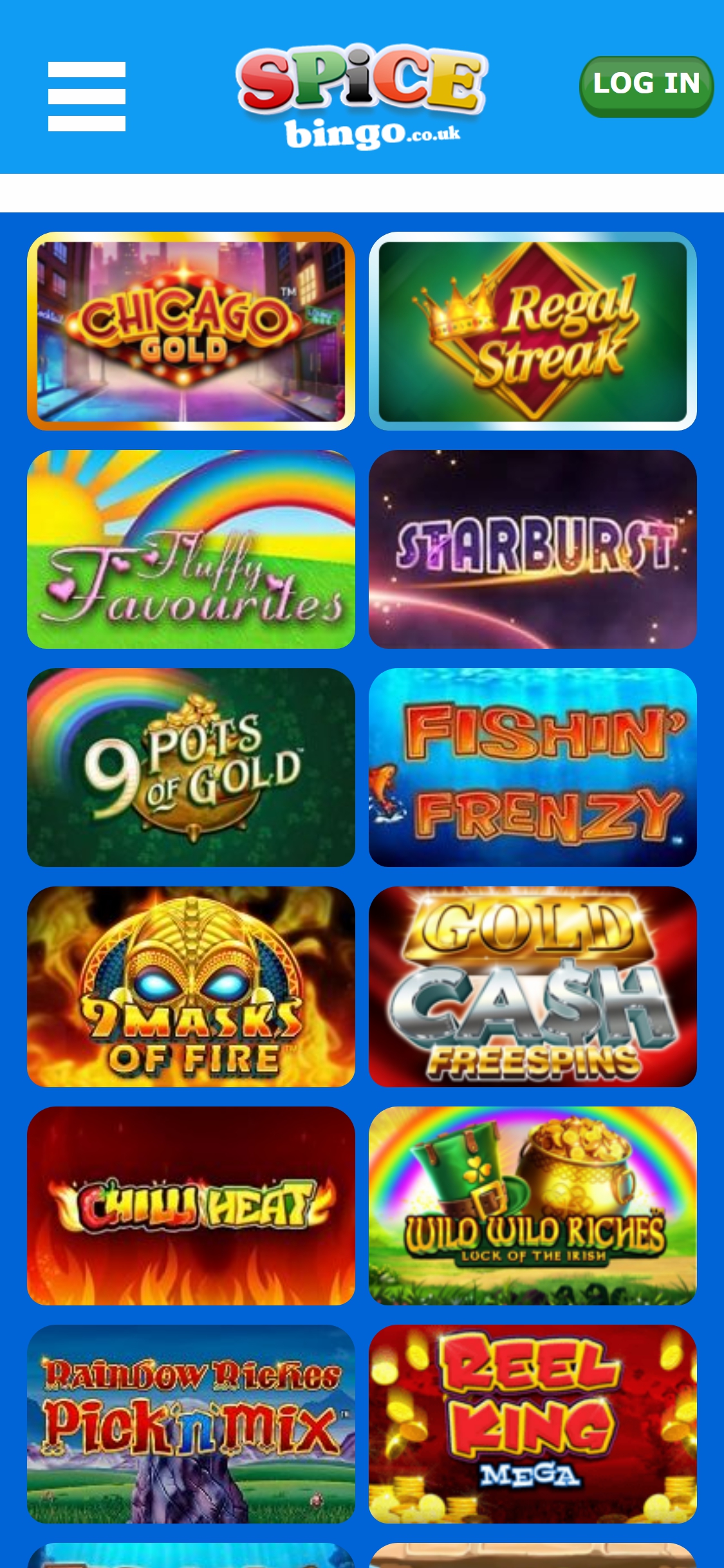 Spice Bingo Casino Mobile Games Review