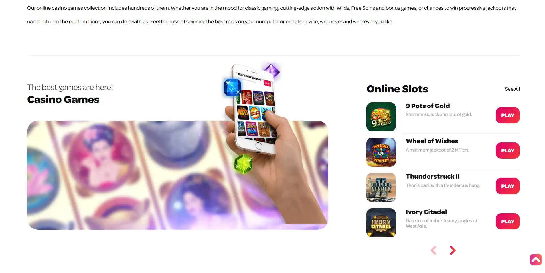 Spin Casino Games