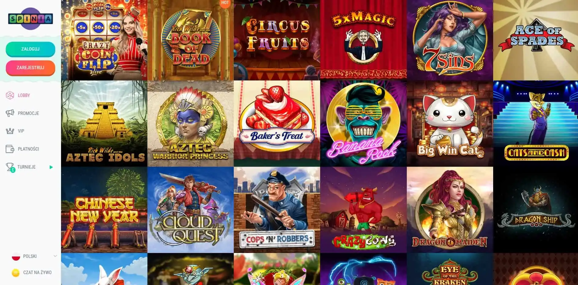 Spinia Casino Review