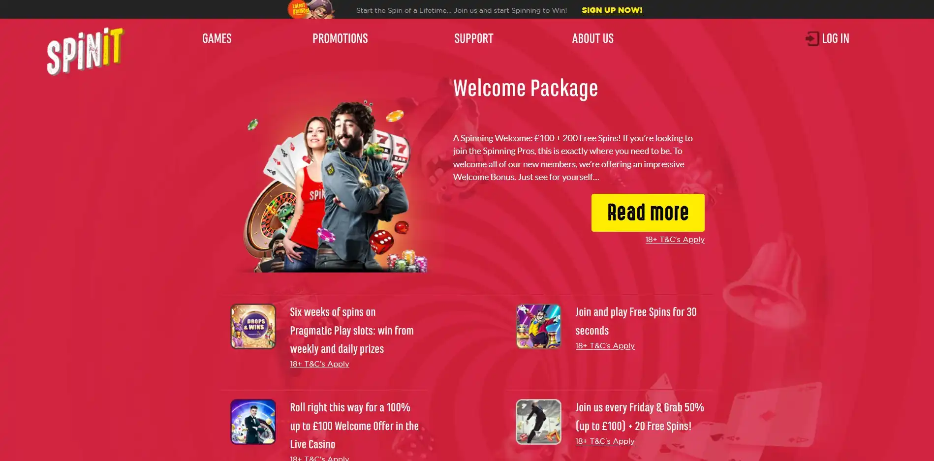 SpinIt Casino No Deposit Bonus