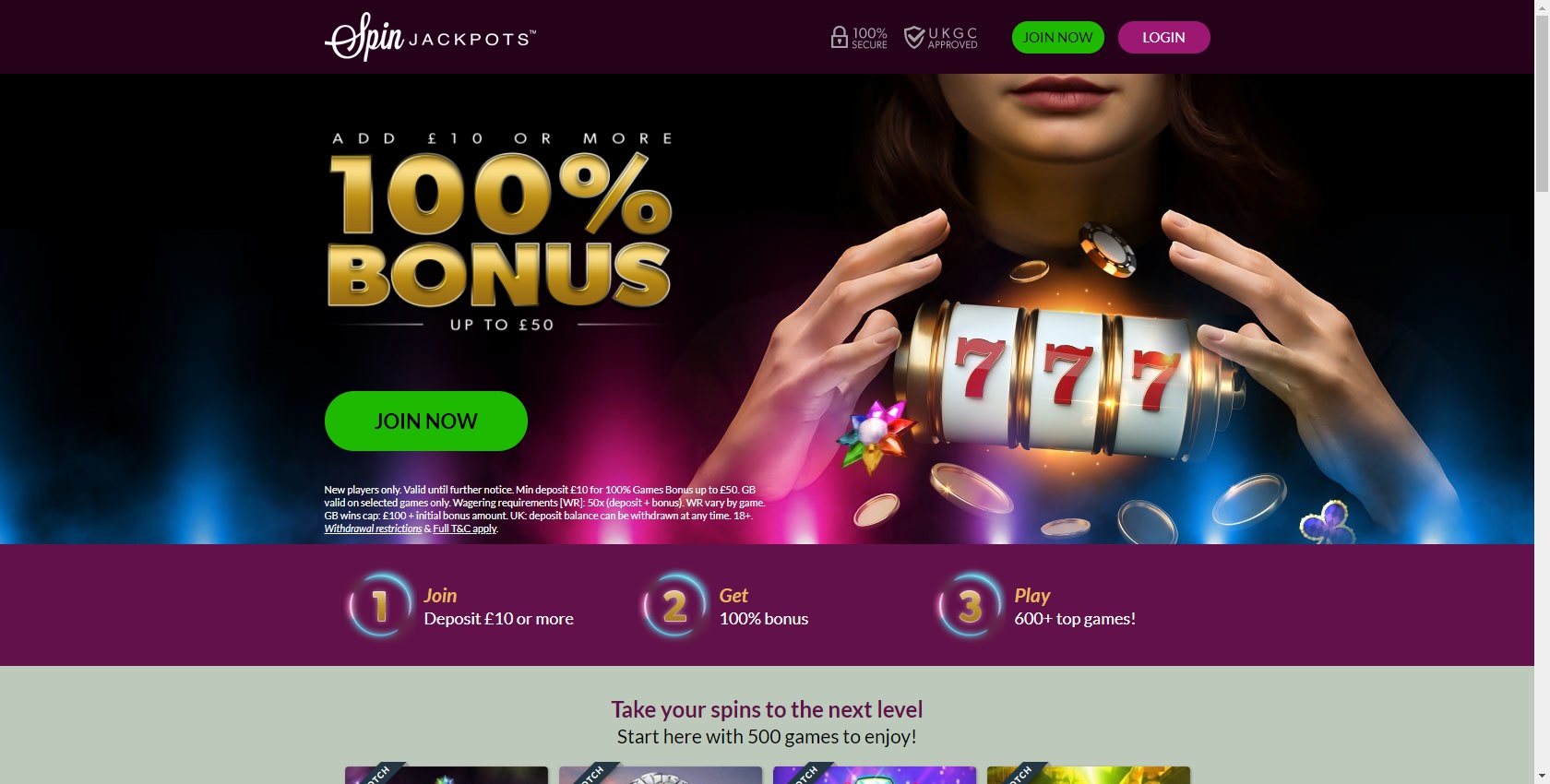 Spin Jackpots Casino No Deposit Bonus