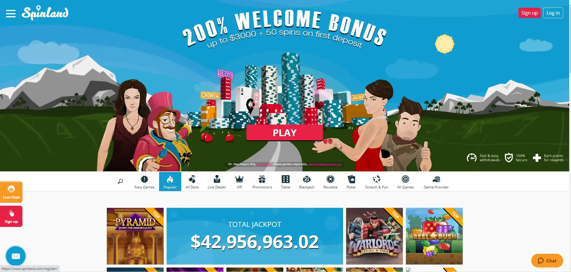Spinland Casino Review