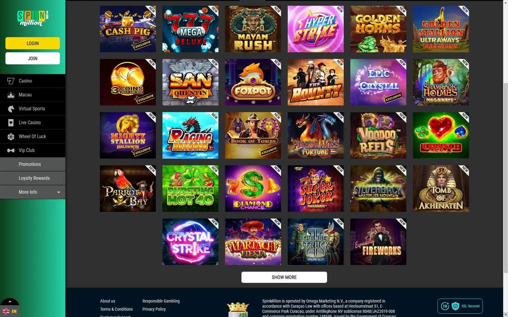 Spin Million Games