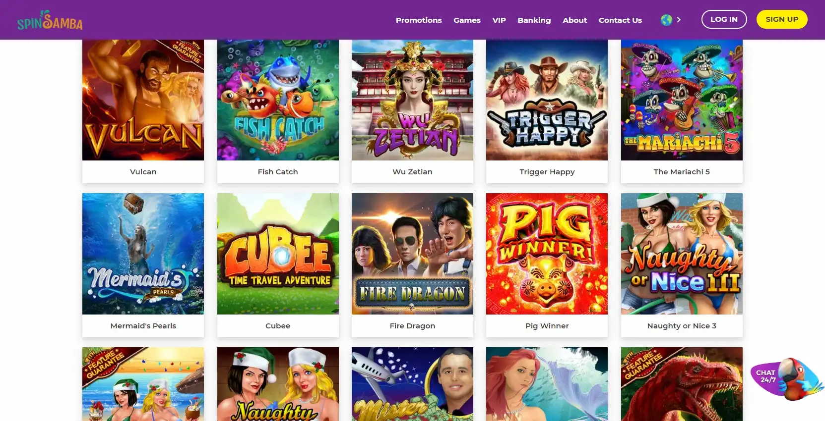 Spin Samba Games