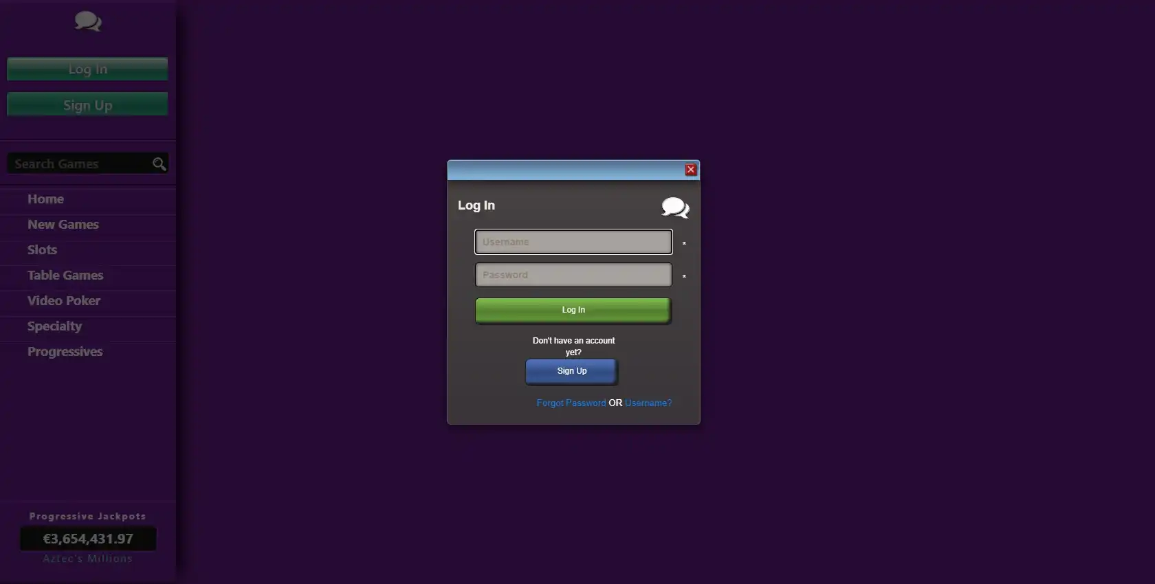 Spin Samba Login