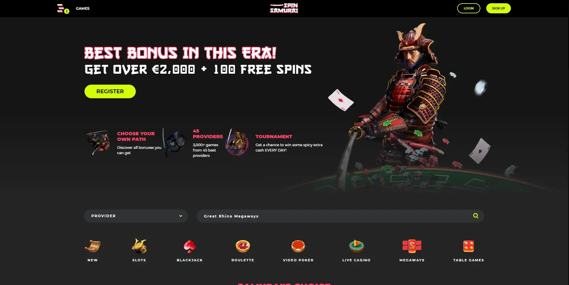 Spin Samurai Review