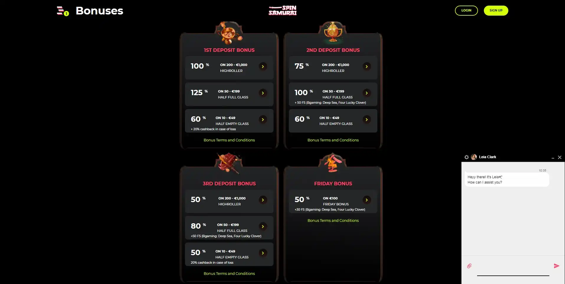 Spin Samurai Support