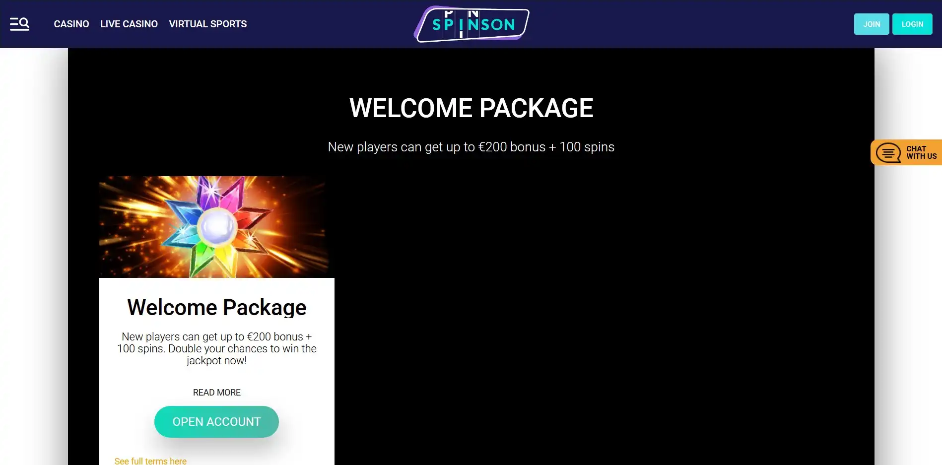 Spinson Casino No Deposit Bonus