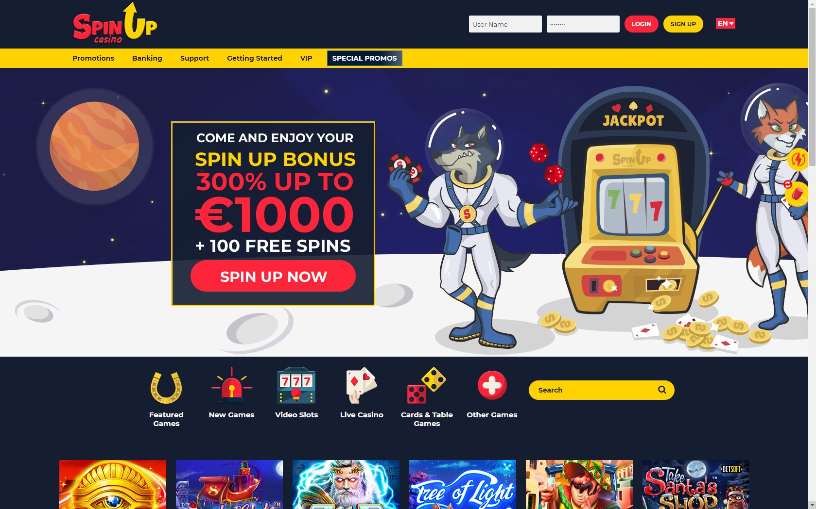Spin-up Casino Review