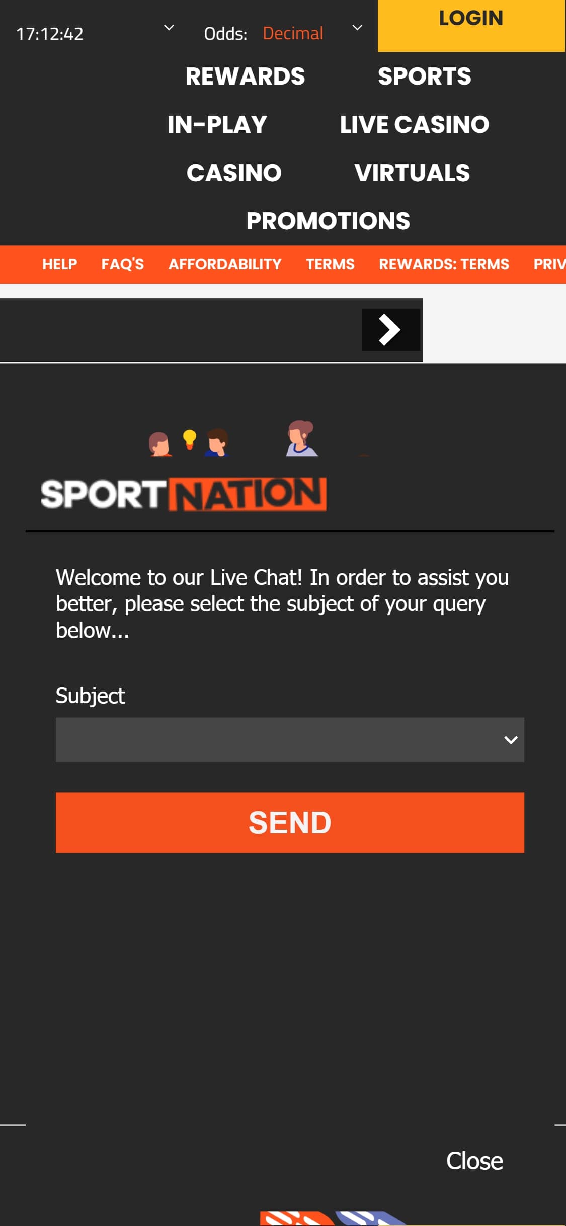 Sport Nation Bet  Mobile Support Review