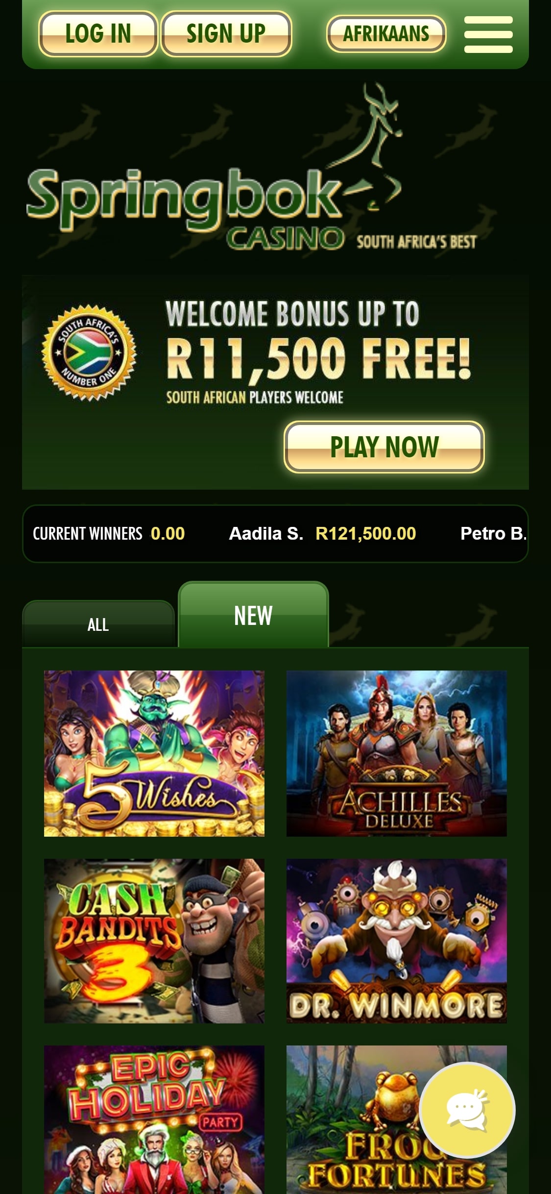 Springbok Casino Mobile Review