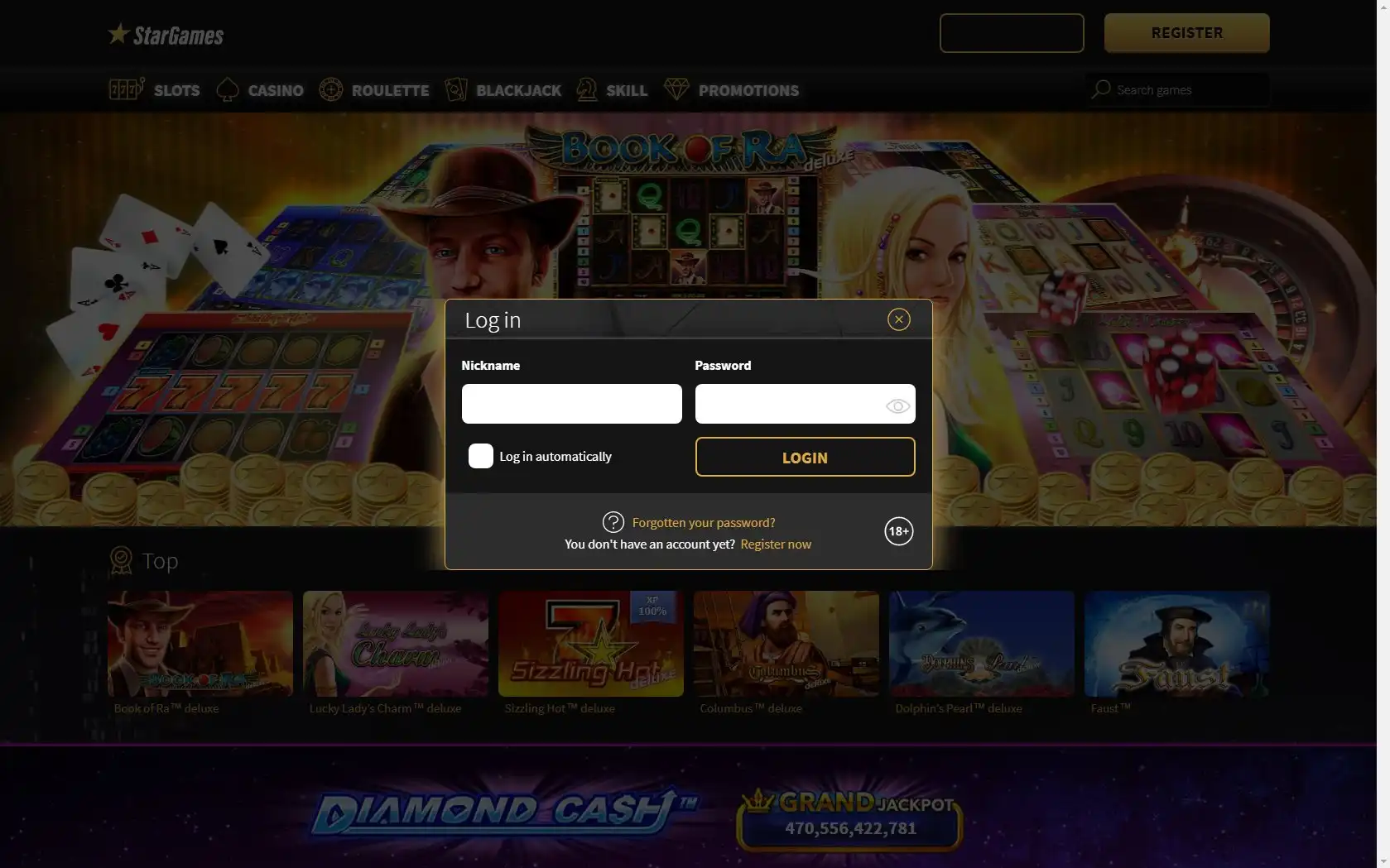 Star Games Casino Login