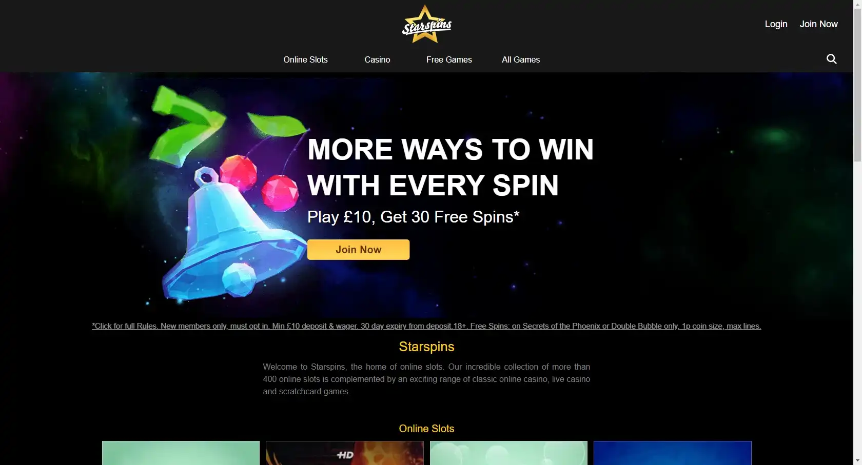 Starspins Casino Review