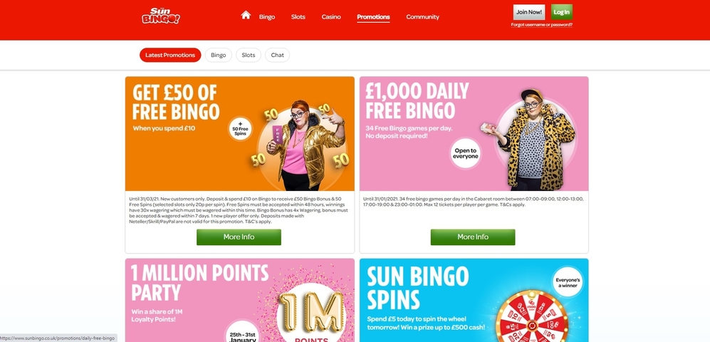 Sunbingo Casino No Deposit Bonus