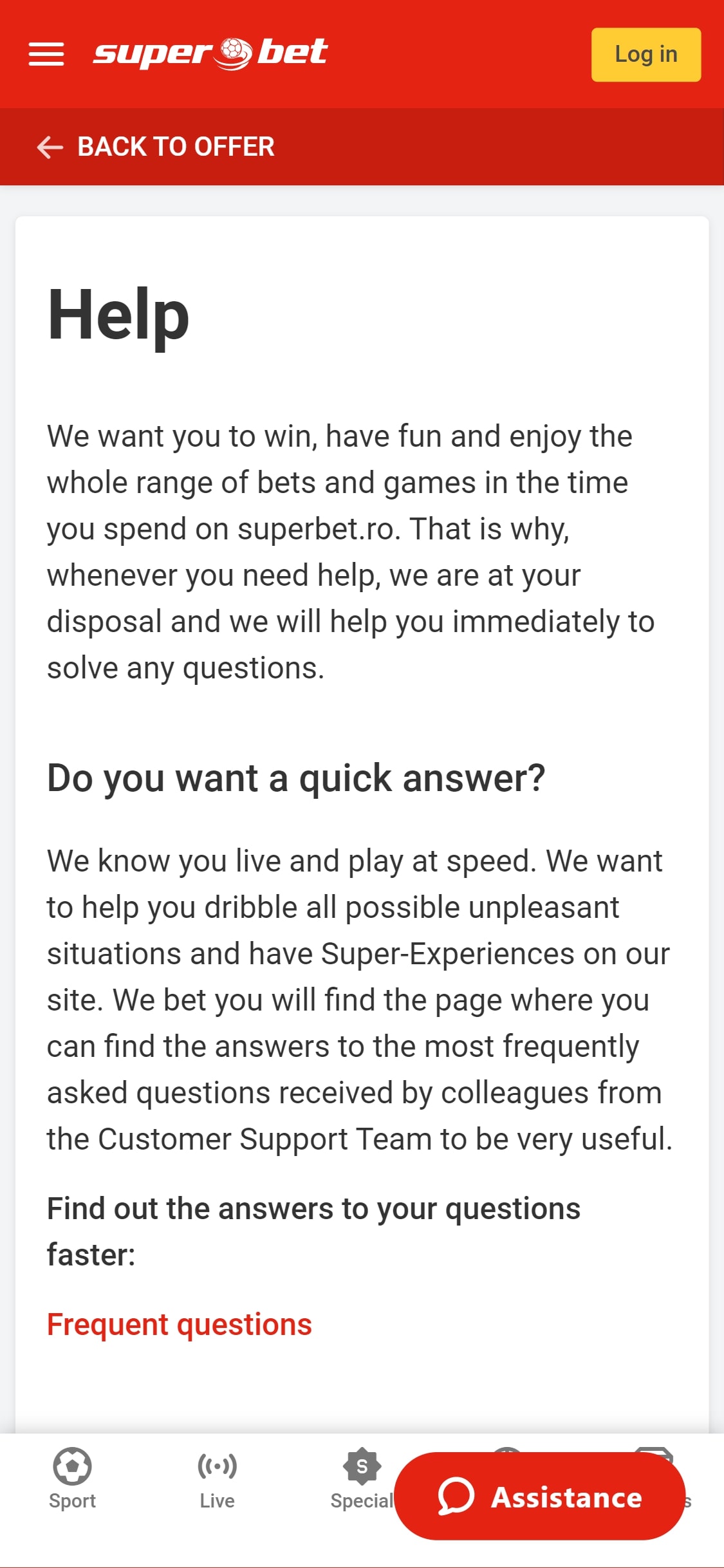 Super Bet Mobile Support Review