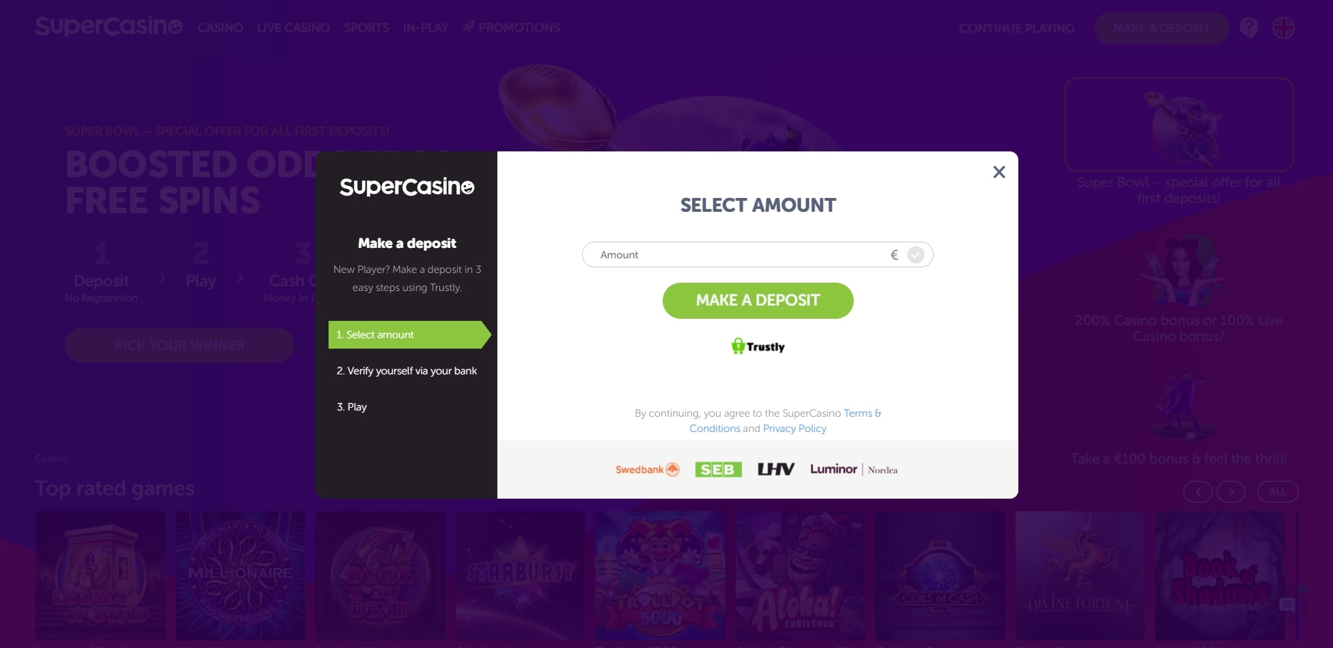 Super Casino Estonia Login