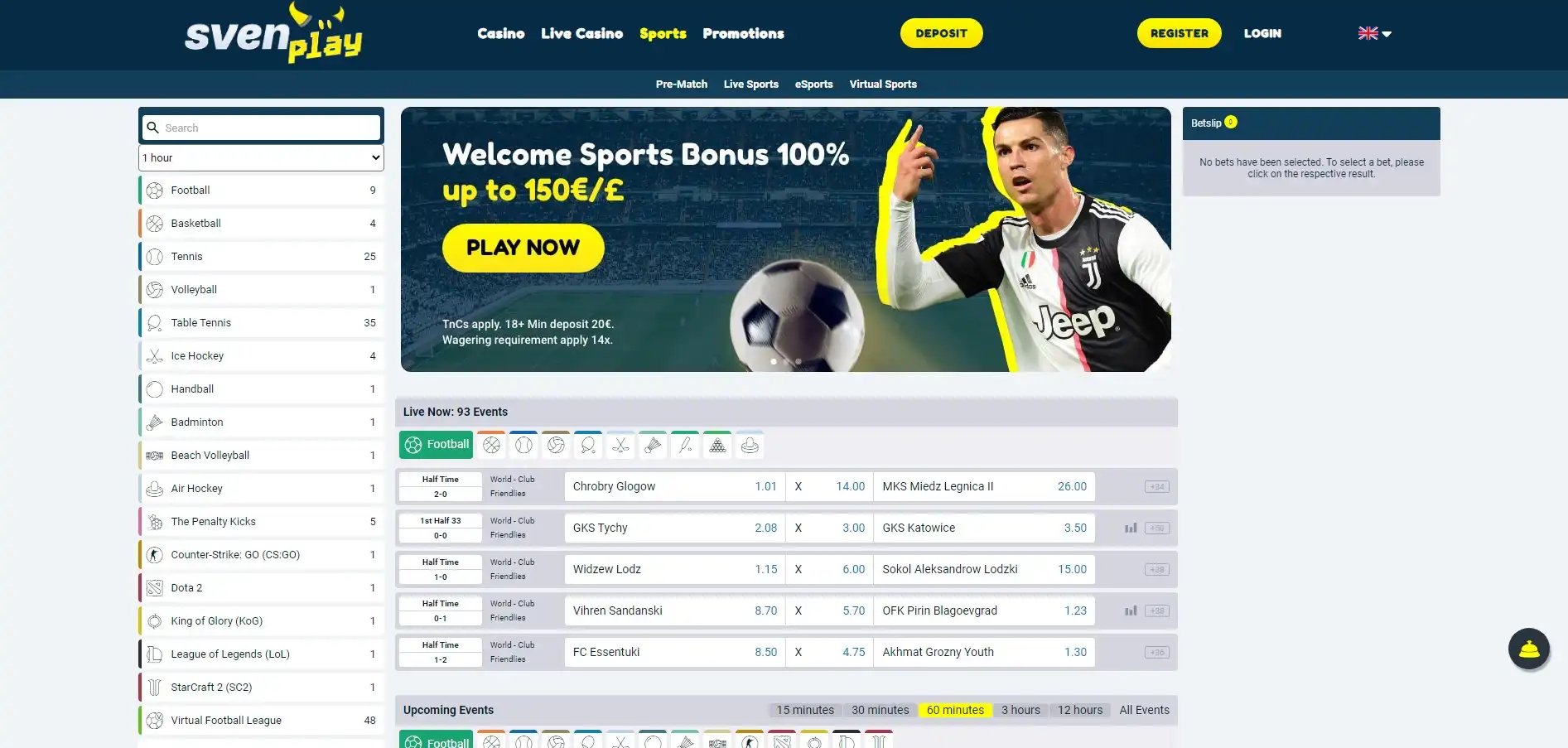 SvenPlay Casino Betting