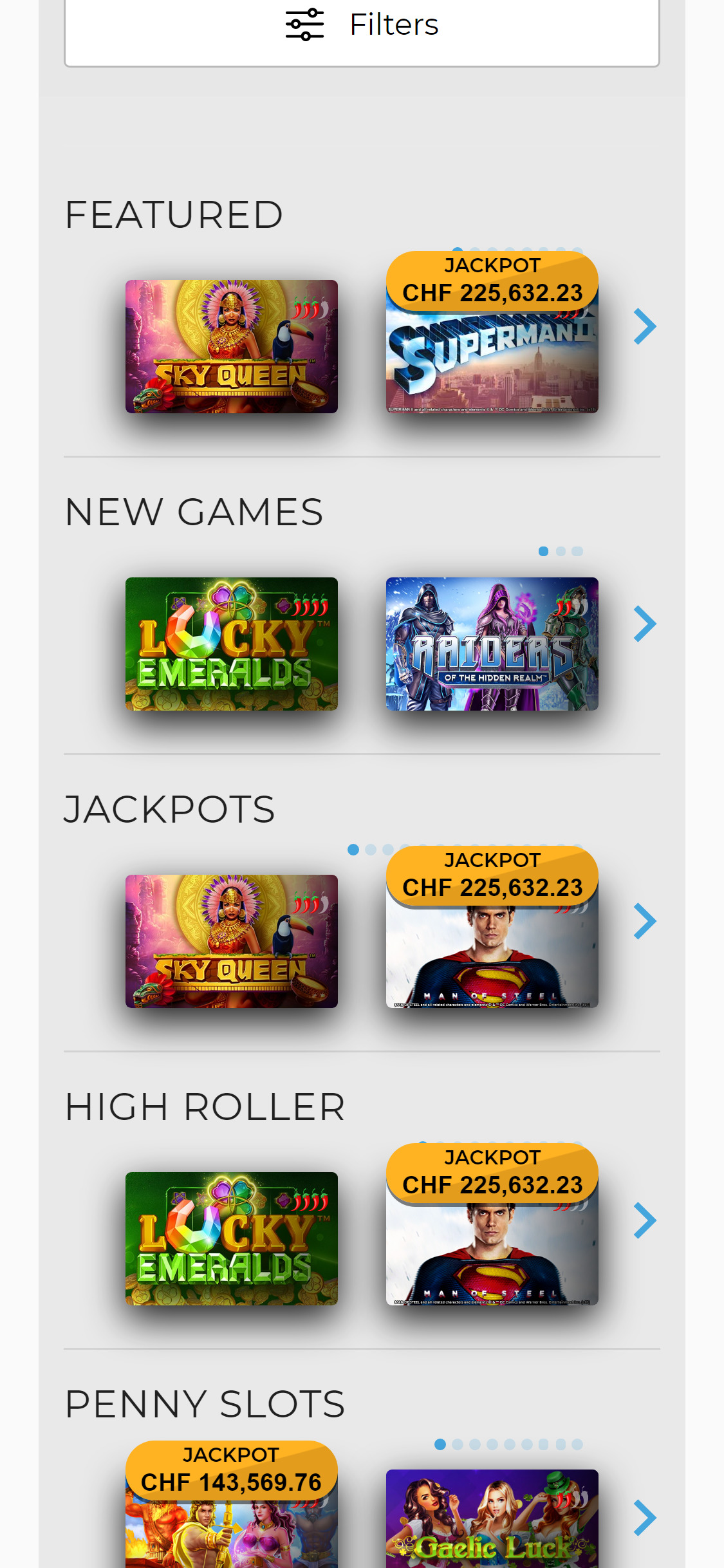 Swiss Casino CH Mobile Games Review
